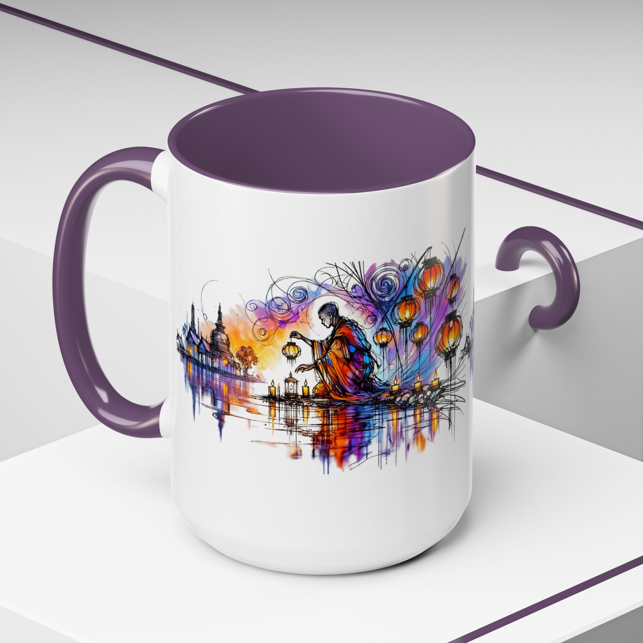 Office mug Buddha coffee Cup yoga tea Mug coffee meditation accessory mindfulnss cool gift for her – Image 60