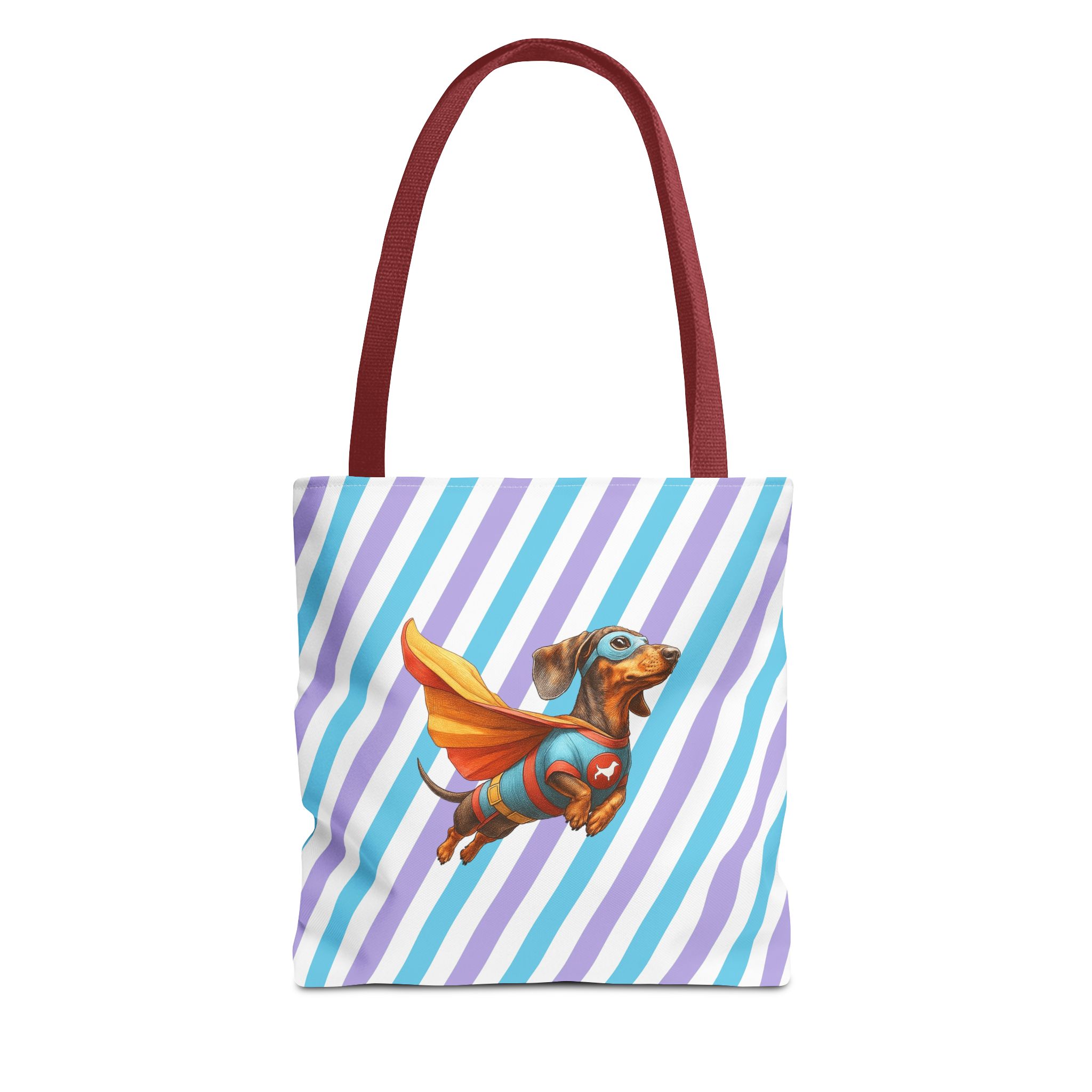 Funny canva tote bag Superhero cute tote bag dachshund super hero shoulder bag fantasy gift dog purse - Image 7