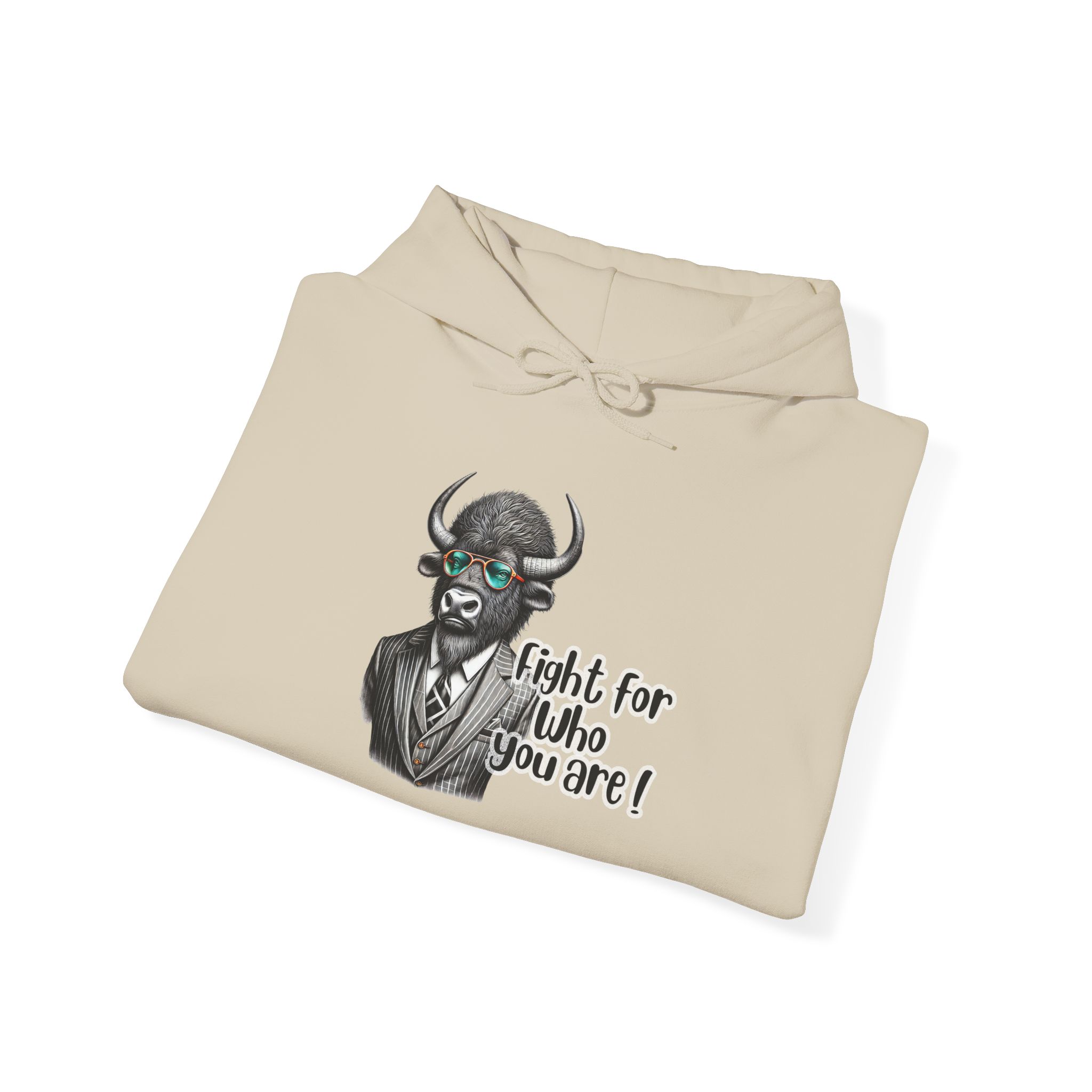 Motivation Hoodie – Bison Hoodie – Retro Bison sweatshirt motivation print - Image 7