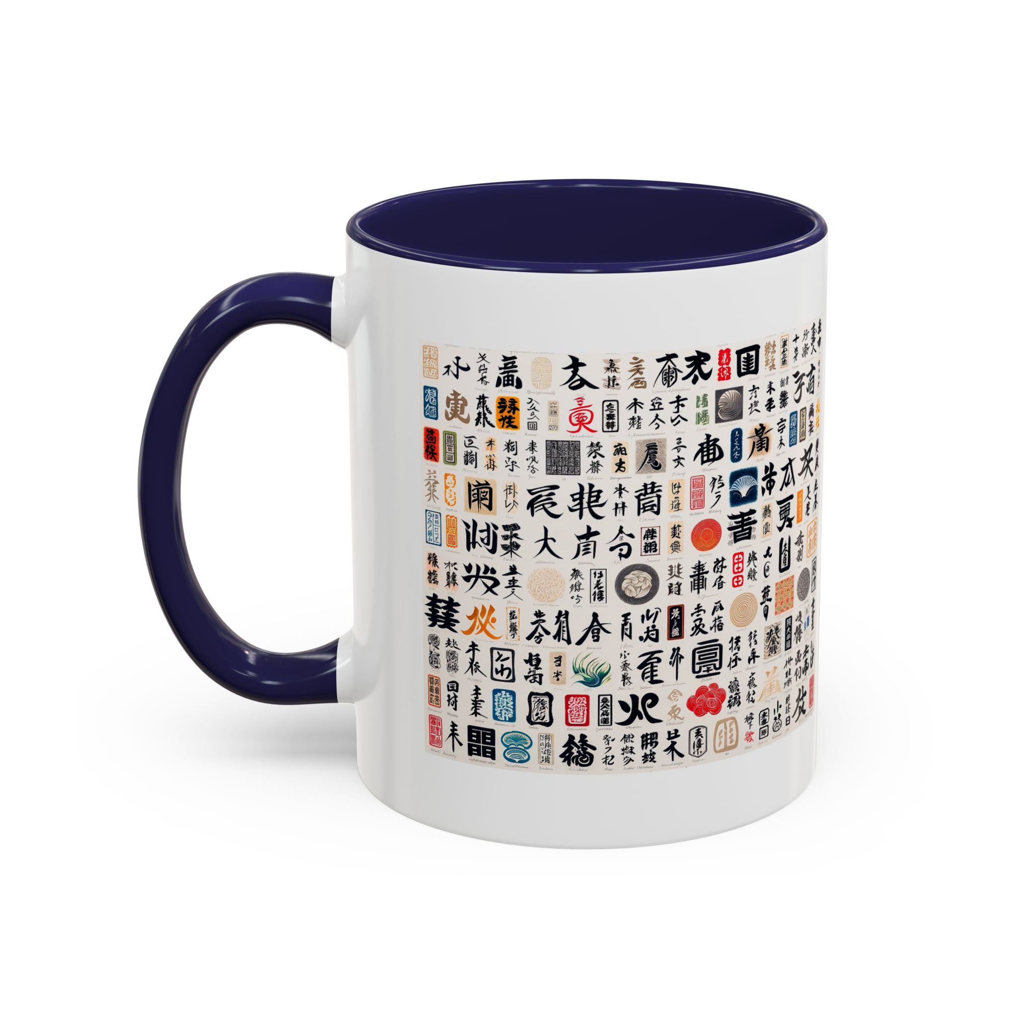 Coffee Mug calligraphy Japan Cup tea lover gift for her cute mug office accessory japan design - Imagen 6