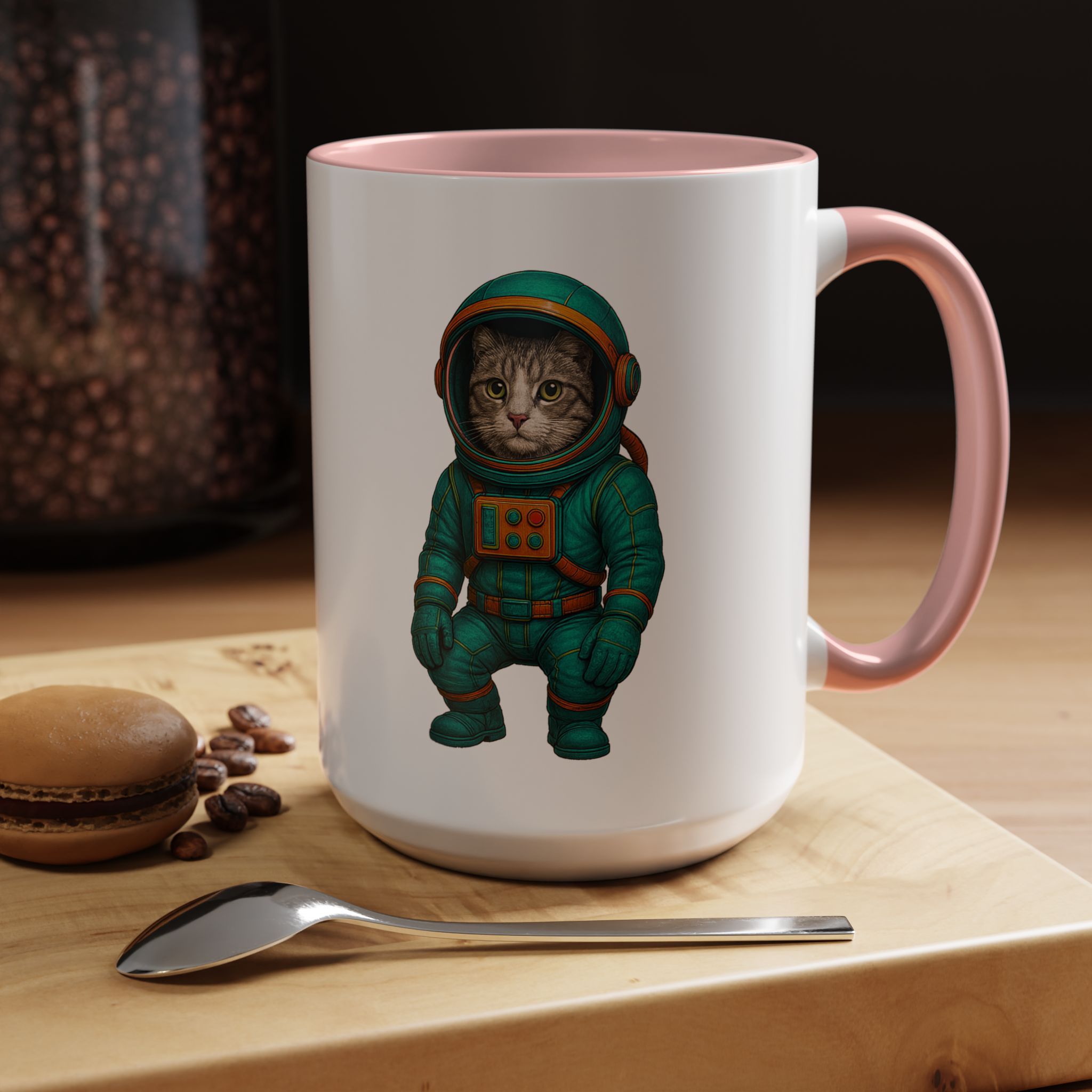 Coffee Mug funny Cat lover boho Mug Cat astronaut tea cup pet unique accessory kitten gift for her - Imagen 31