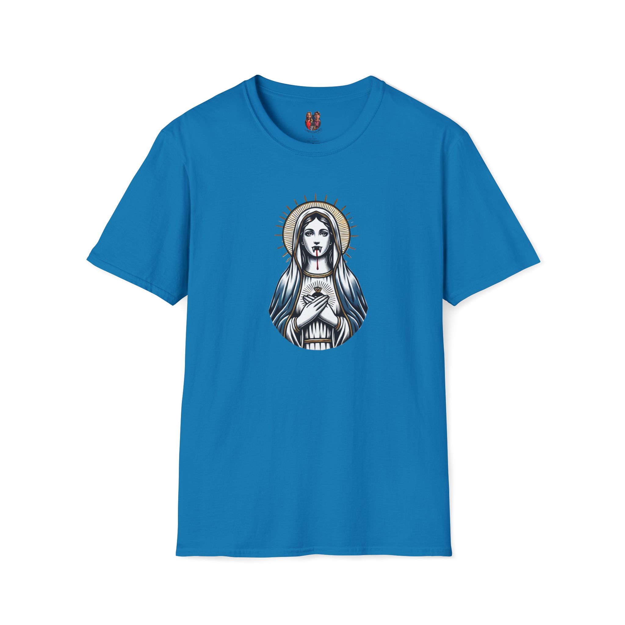 Ironic Tshirt vampire graphic tee virgin mary sarcastic clothing gift satirical print cool apparel comfy outfit comfort colors shirt - Image 24