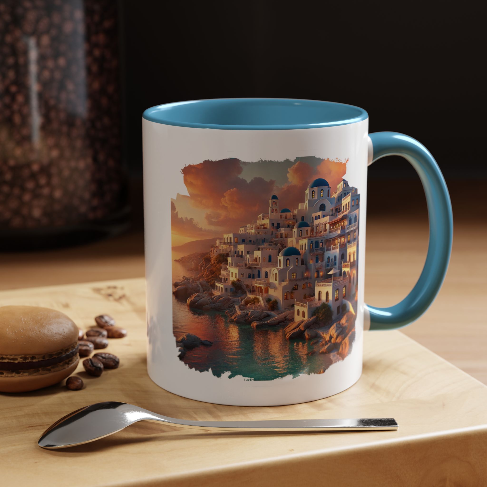 Office mug landscape Santorini caldera office mug nature print greece boho gift coffee cup tea accessory unique - Image 39