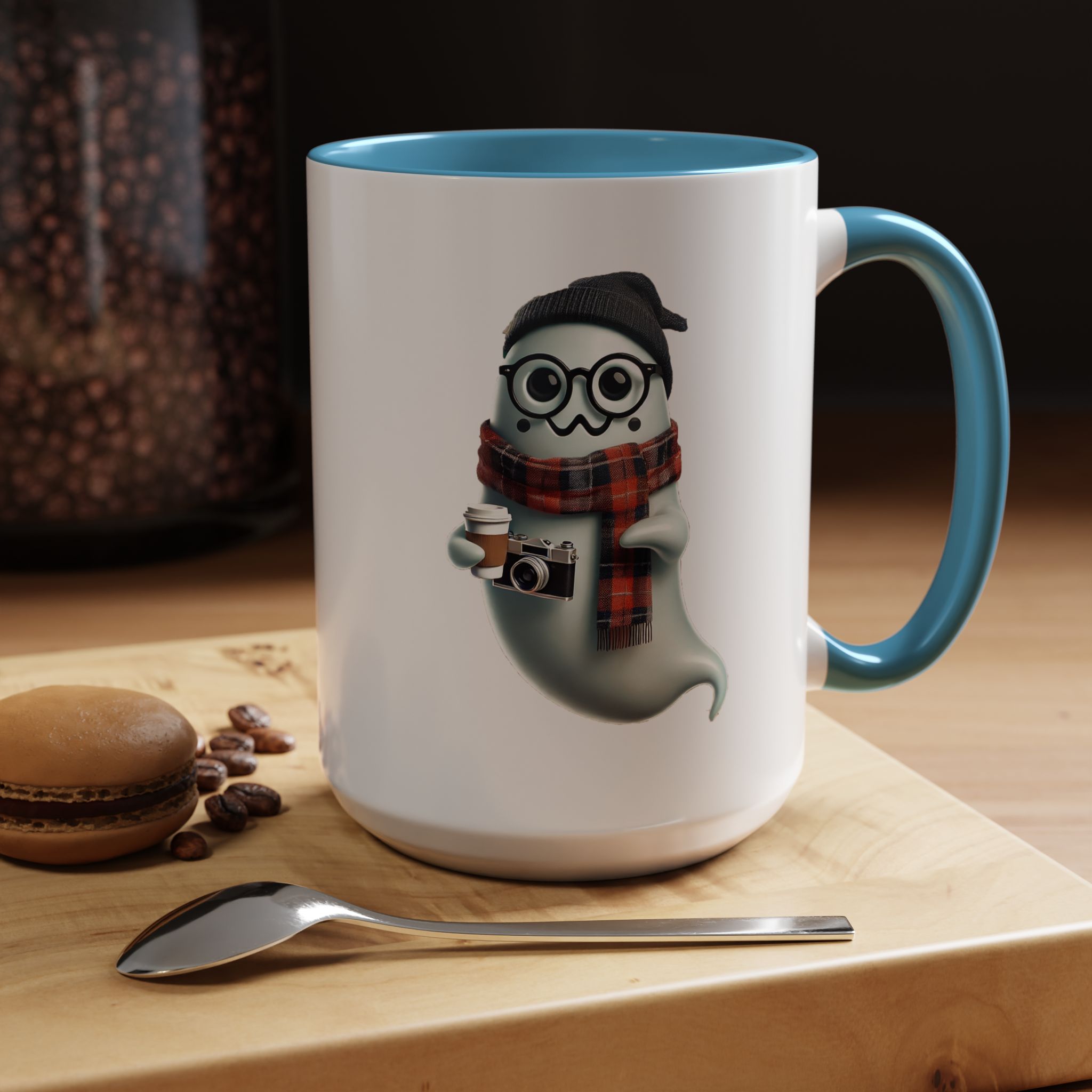 Funny mug boho Ghost coffee cup gift for him Ghost office Mug music lover accessory cool design - Image 39