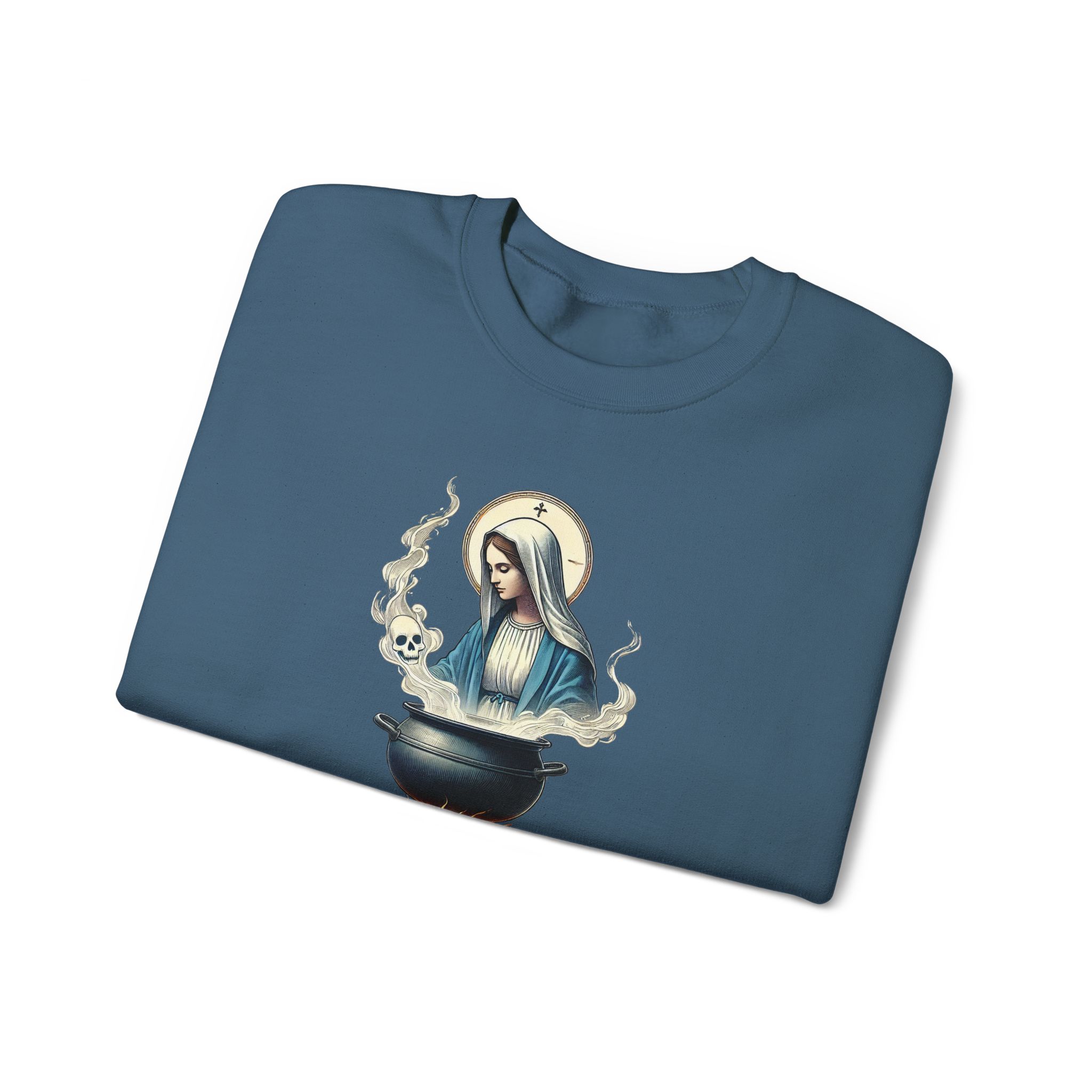 Virgin Mary sweatshirt – Ironic sweater – Funny catholic sweatshirt catholic print - Image 2