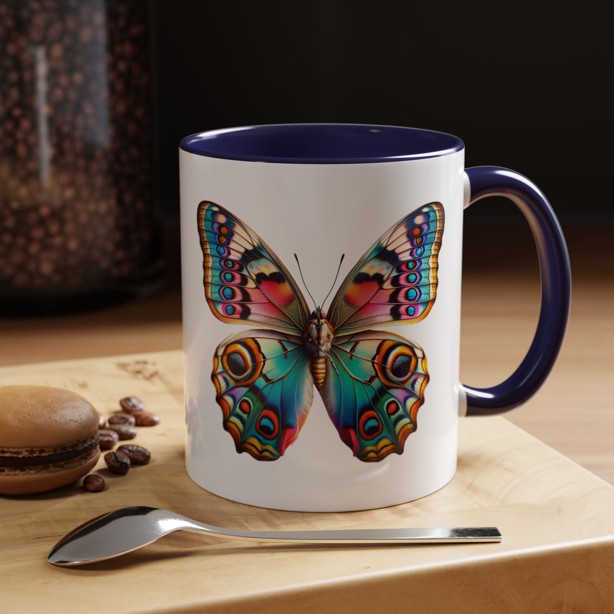 Coffee mug Butterfly unique cup boho gift for her office accessory cute mug nature design - Imagen 11