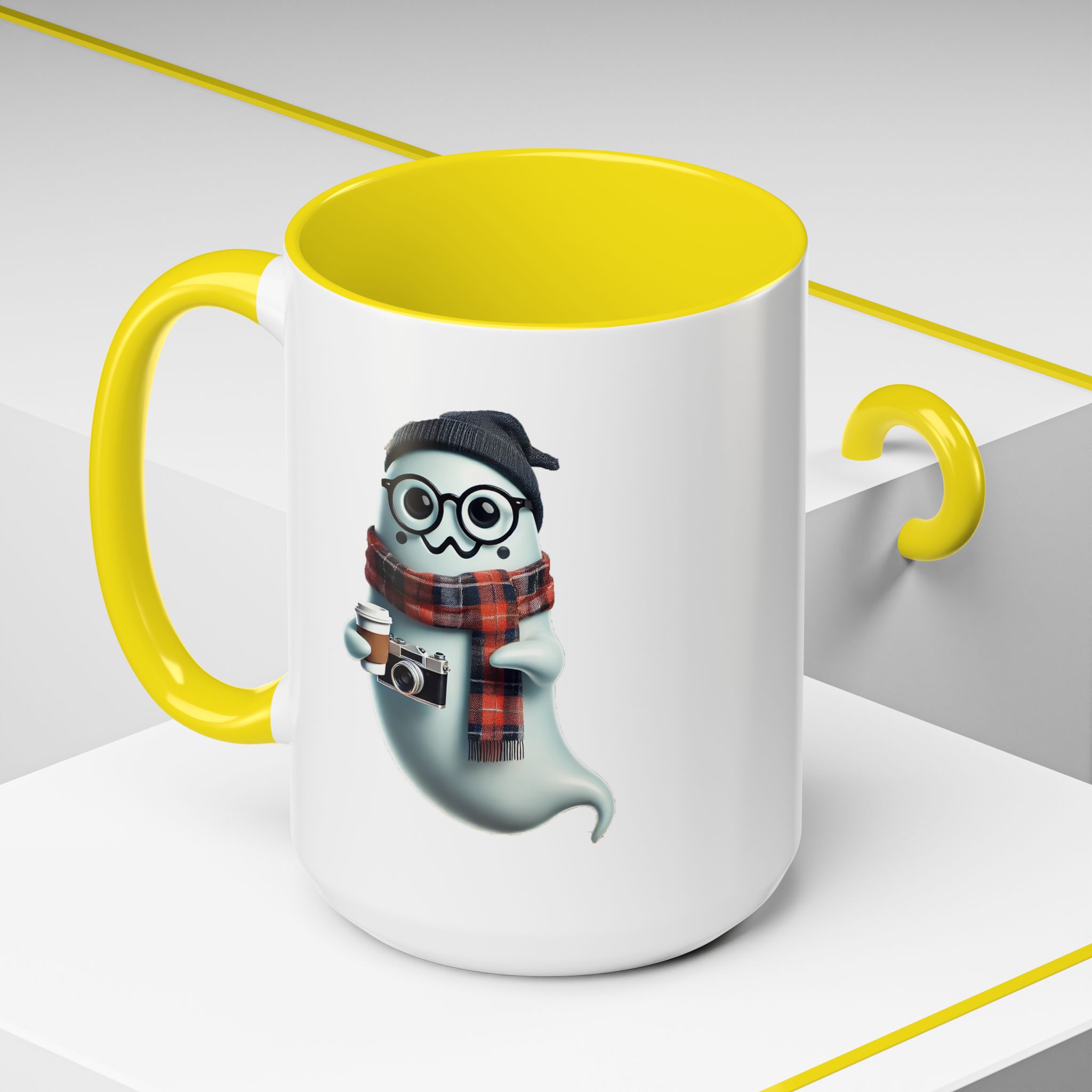 Funny mug boho Ghost coffee cup gift for him Ghost office Mug music lover accessory cool design - Image 64