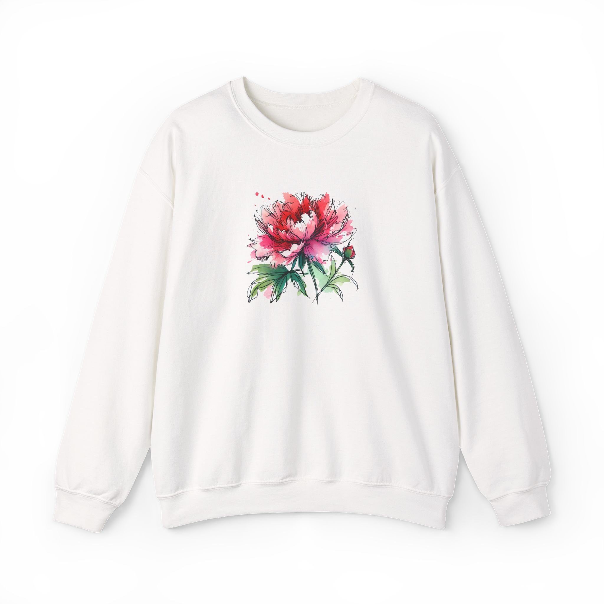 Flower sweatshirt – Tropical sweatshirt – Boho Flower sweater nature print - Image 4
