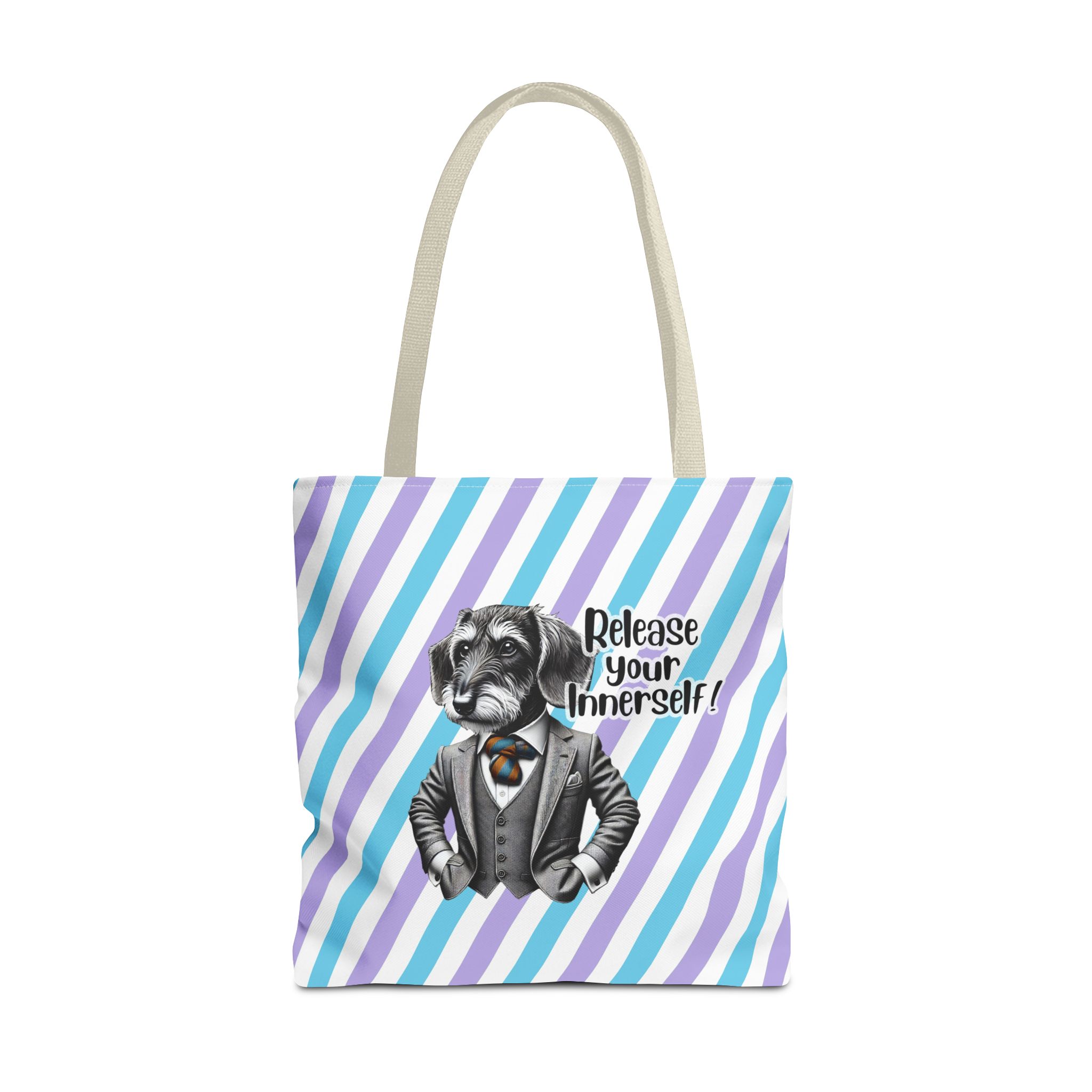 Canvas tote bag Funny tote bag Motivational vintage bag dog design cute tote bag for self confidence shoulder bag – Image 23