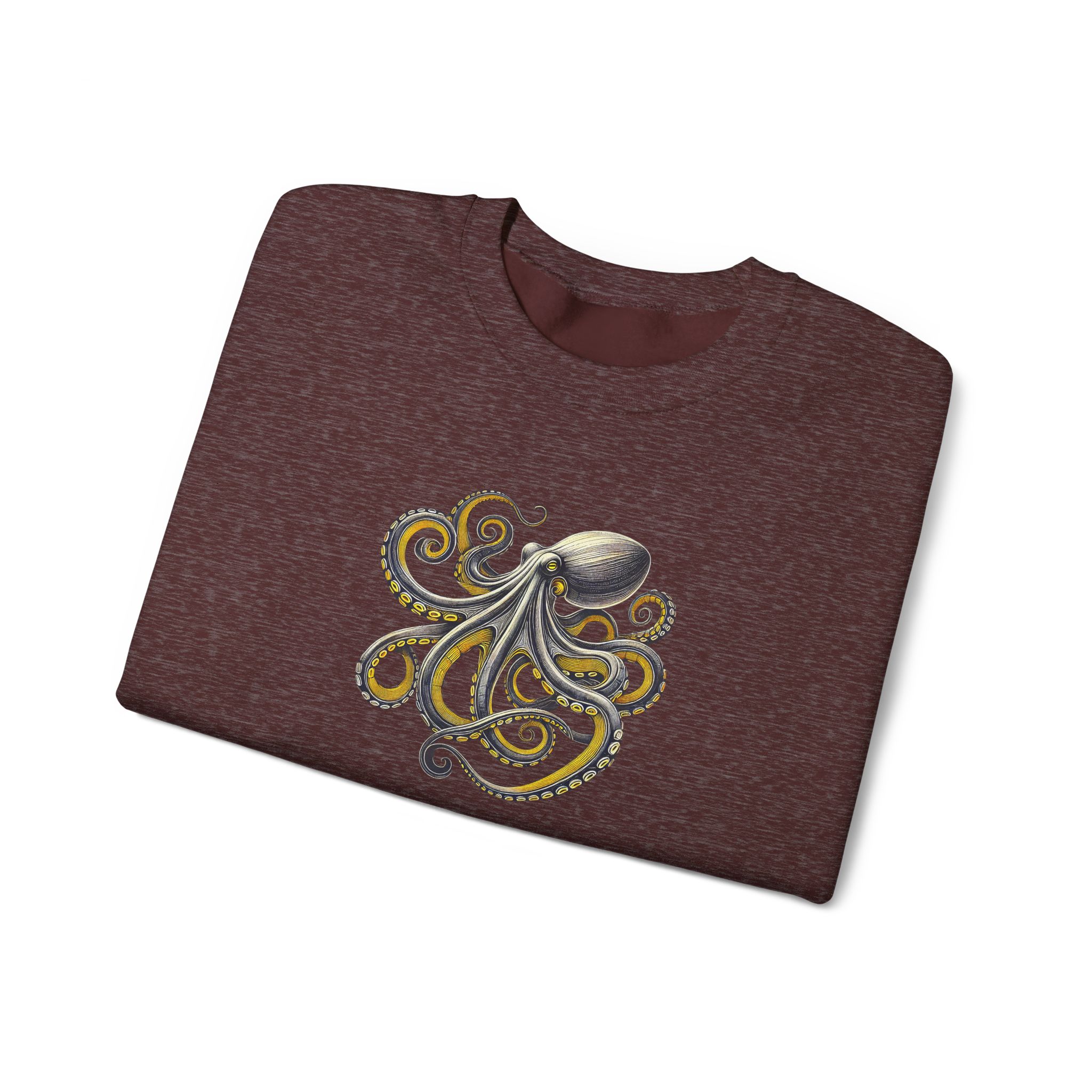 Octopus sweatshirt – Boho Octopus sweater – Japan Octopus Sweatshirt nature print - Image 5