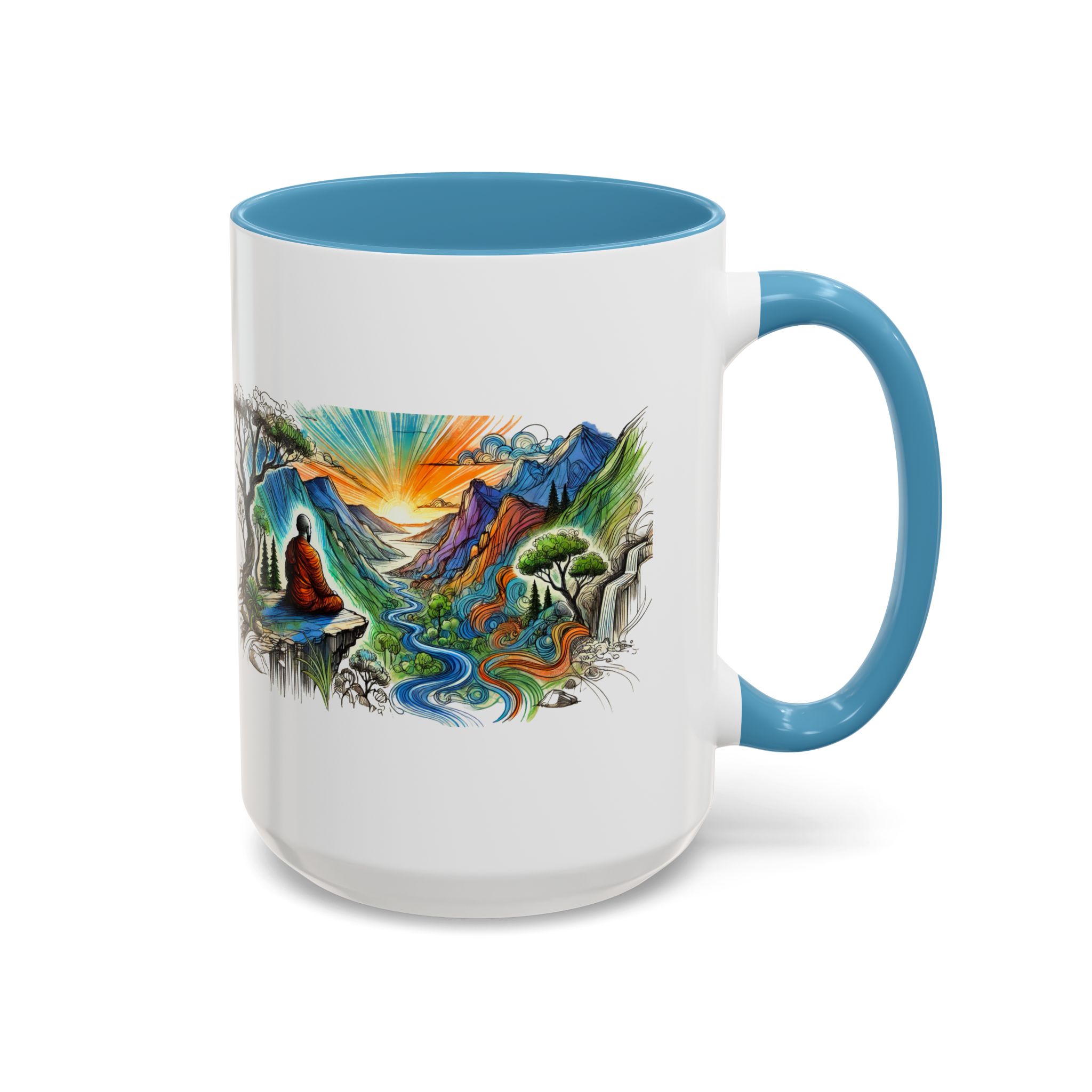 Unique mug Free spirit Tea Cup buddhism accessory Meditation Mug vintage mug yoga gift for her buddha design - Image 41