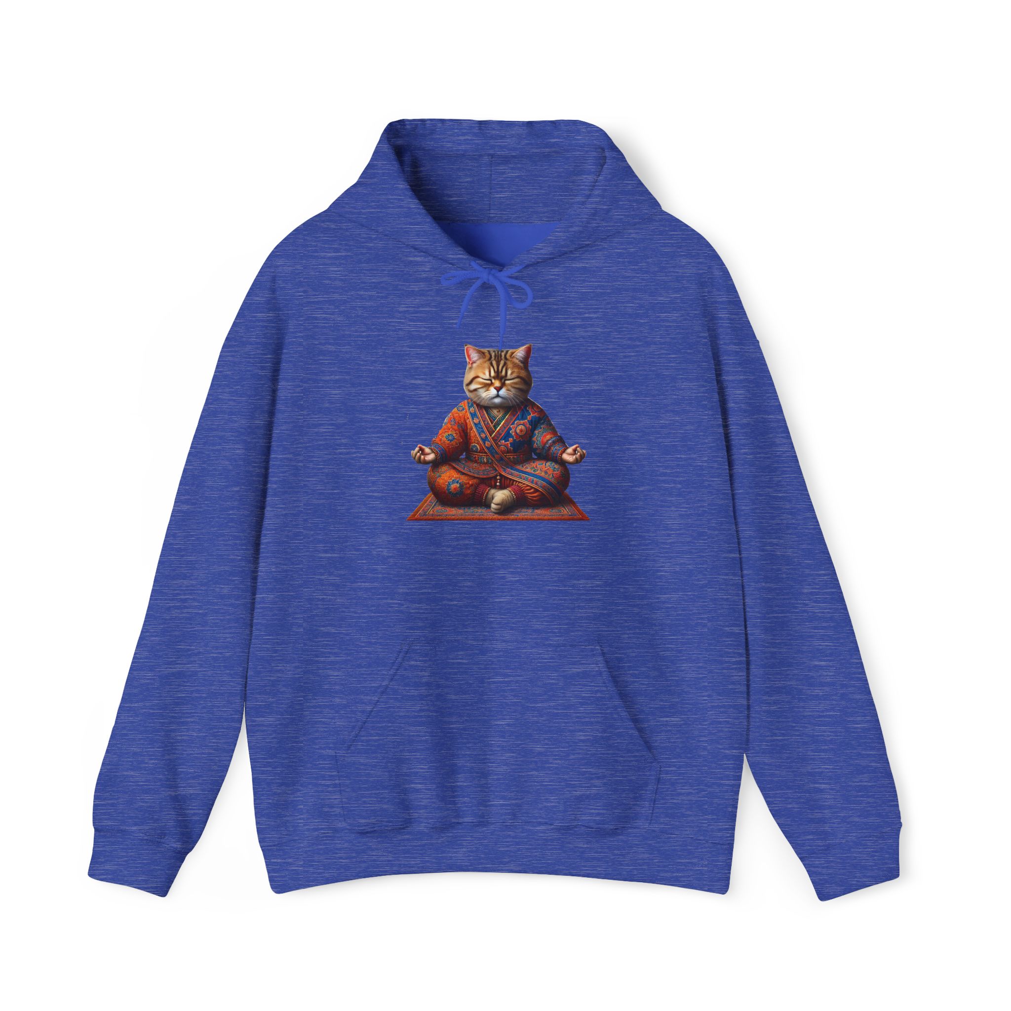 Cat Meditation Hoodie – Boho Cat Hoodie – Kitty Yoga Hoodie spiritual print - Image 22