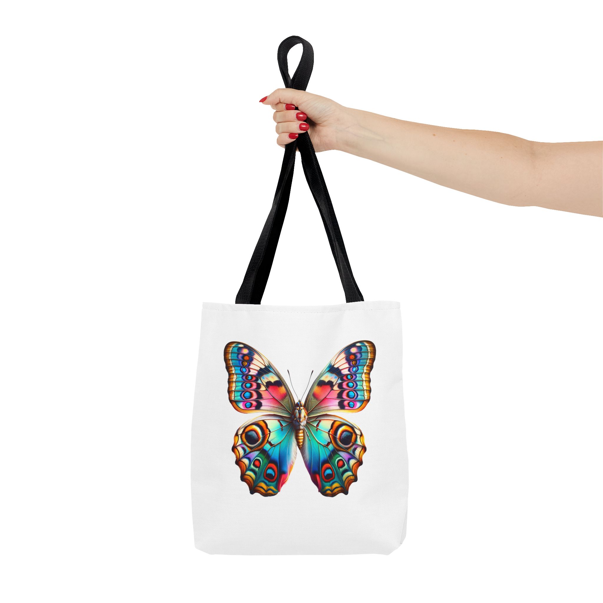 Butterfly canvas tote bag nature cute tote bag cool shoulder bag gift for her nature butterfly premium purse - Image 2