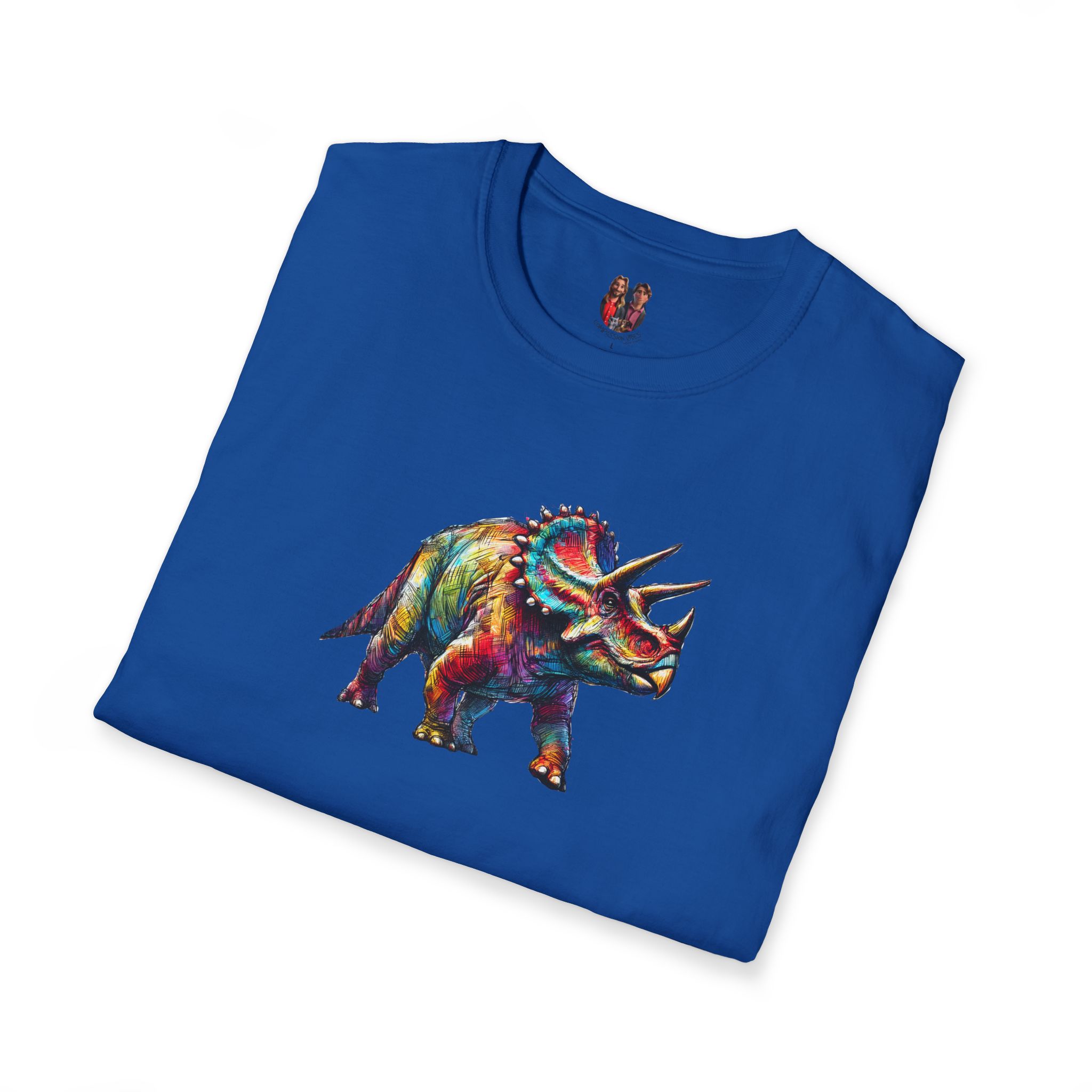 Triceratops Dinosaur tshirt - Prehistoric Graphic - Unique Dino Design Tee - Image 25