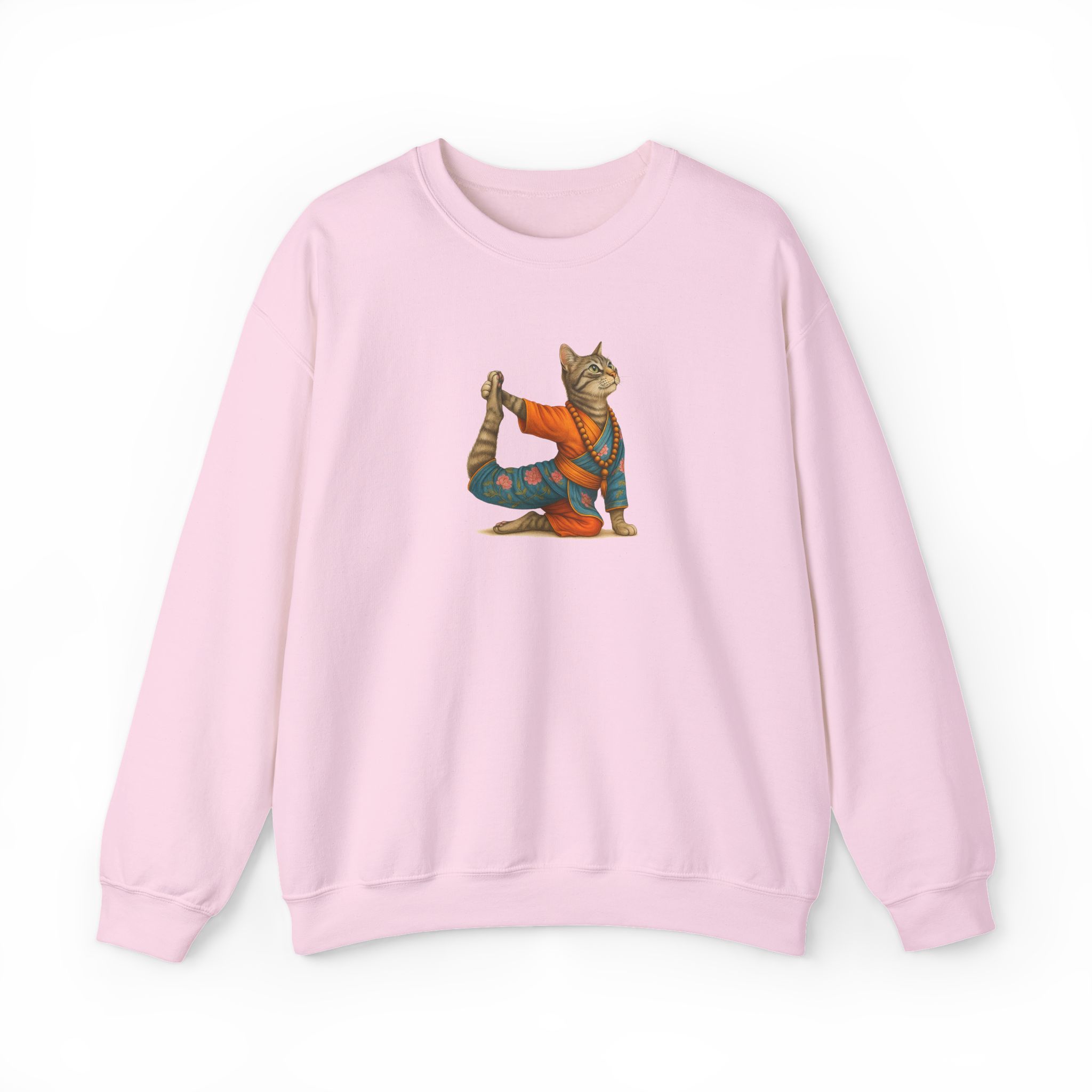 Cat Graphic sweater yoga pullover Kitten meditation vintage sweatshirt mindfulness clothing funny sweatshirt - Image 22