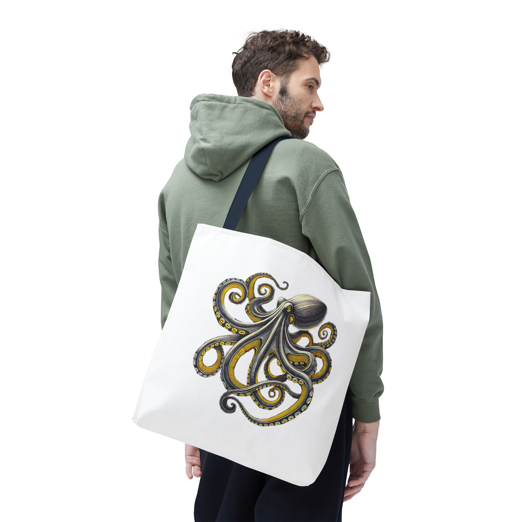 Octopus Tote bag – Boho Octopus purse – Retro handbag japanese print - Image 30