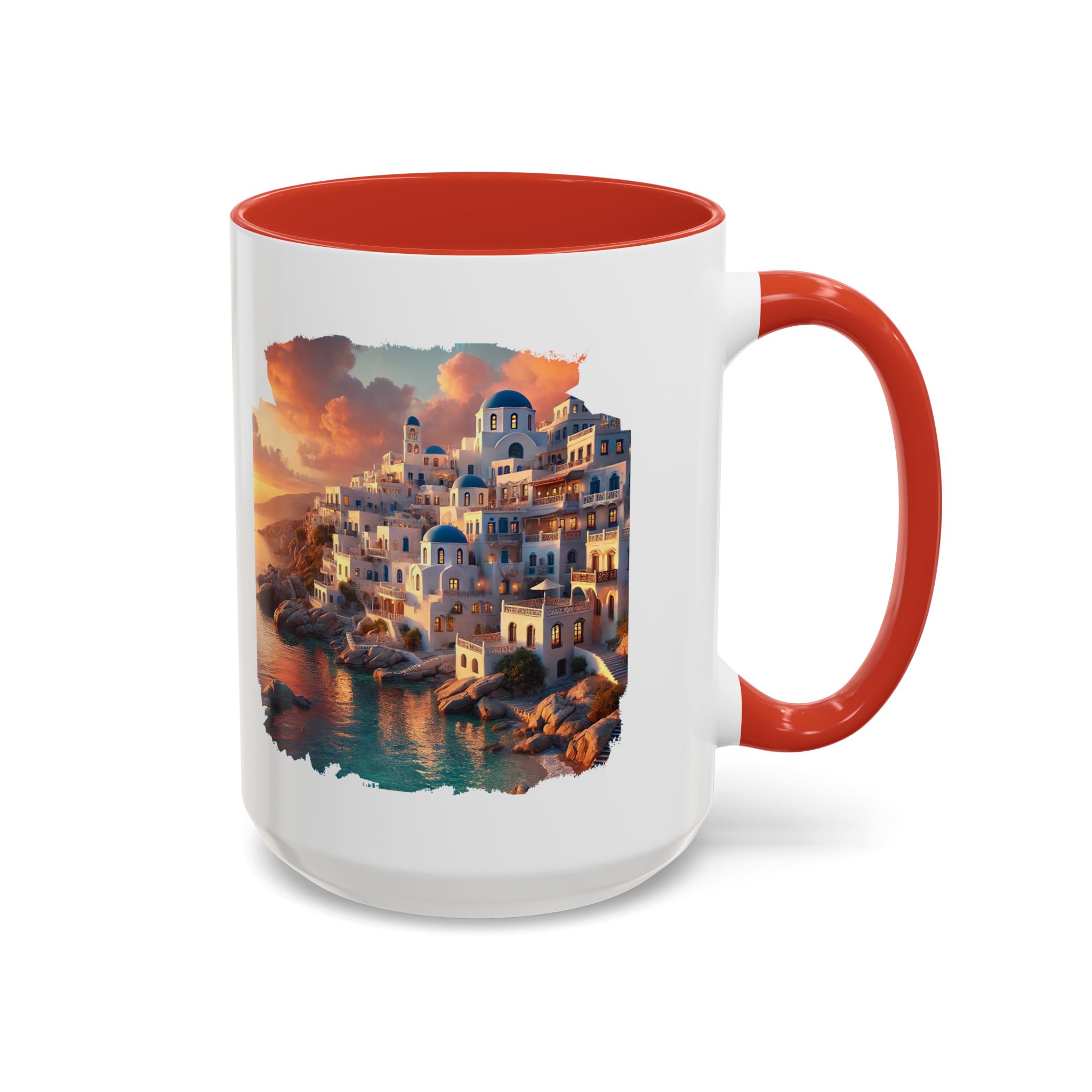 Office mug landscape Santorini caldera office mug nature print greece boho gift coffee cup tea accessory unique - Image 33