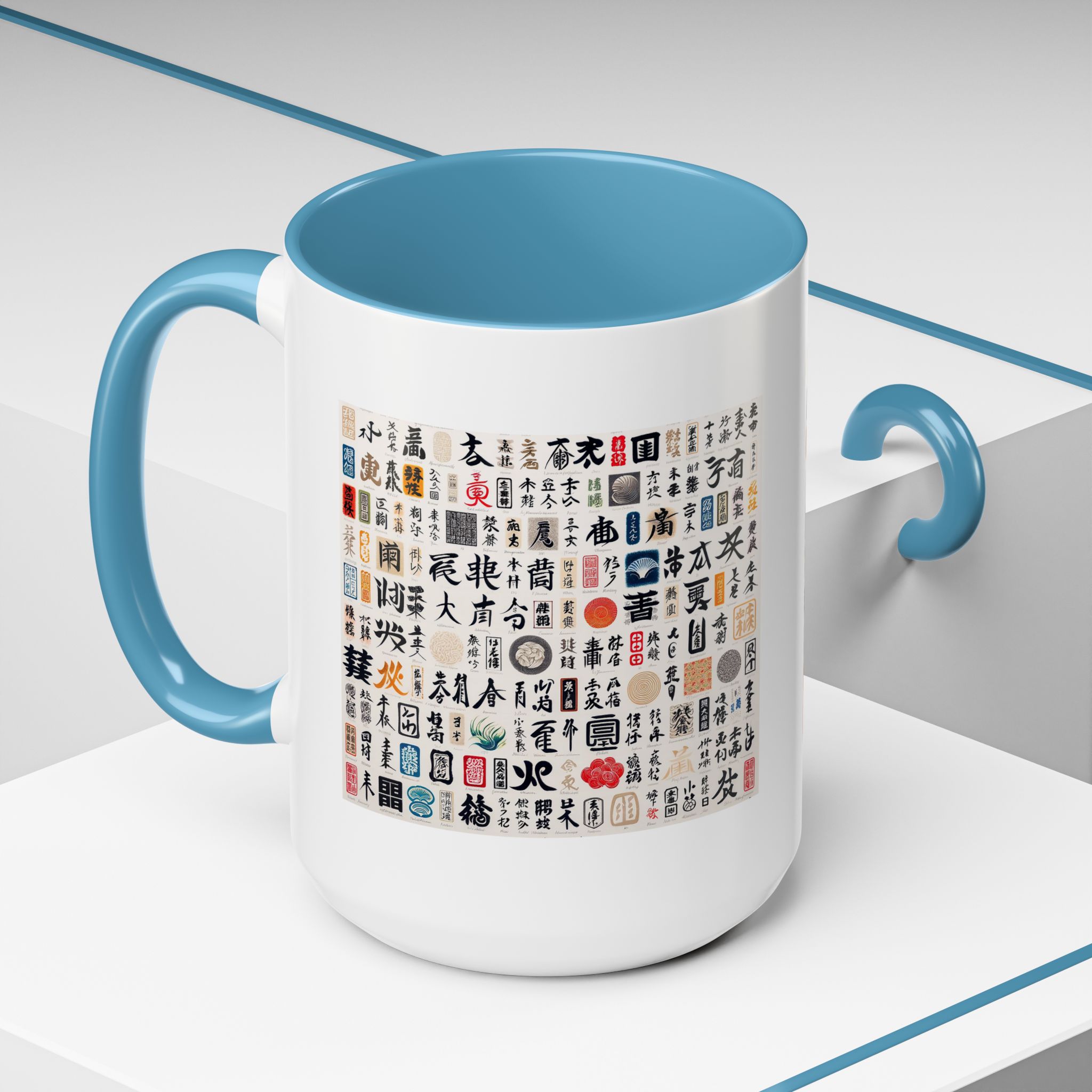 Coffee Mug calligraphy Japan Cup tea lover gift for her cute mug office accessory japan design - Imagen 40