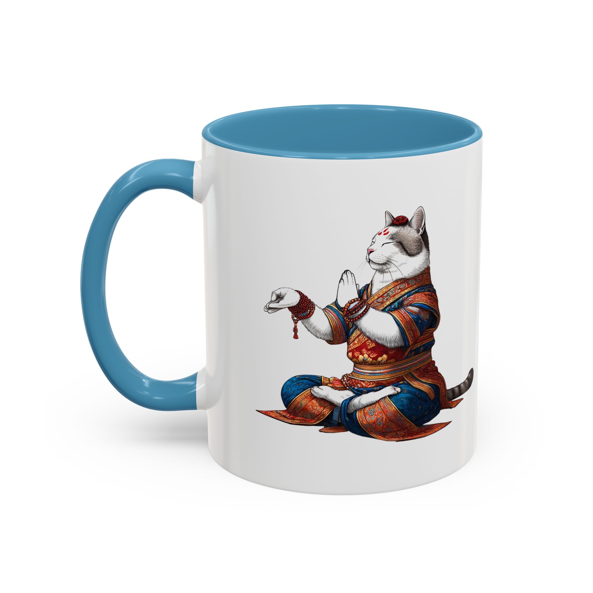 Office Mug cat lover yoga gift for mom Tea cup coffee Mug meditation accessory mindfulness pet design