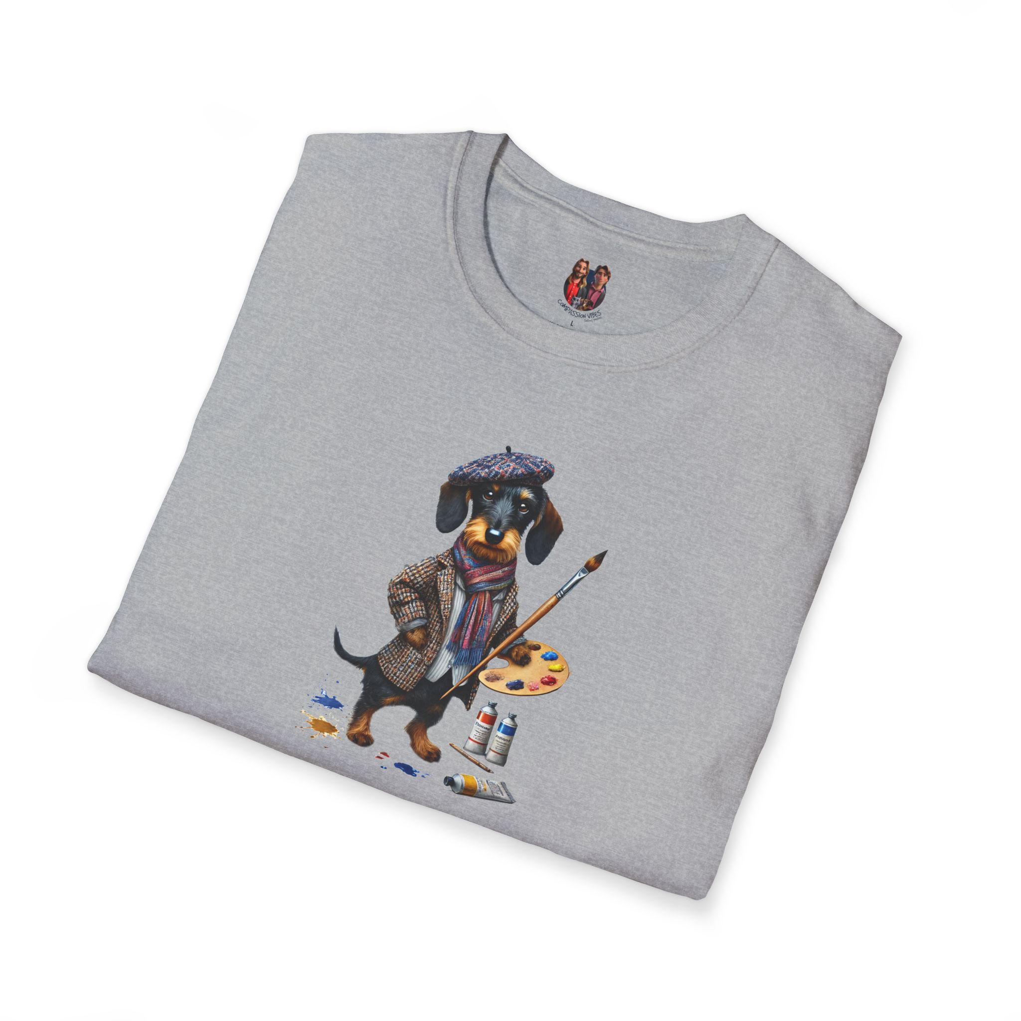 Funny Tee dog artist graphic tshirt Art comfort colors clothing gift design pet lover outfit cool apparel - Image 9