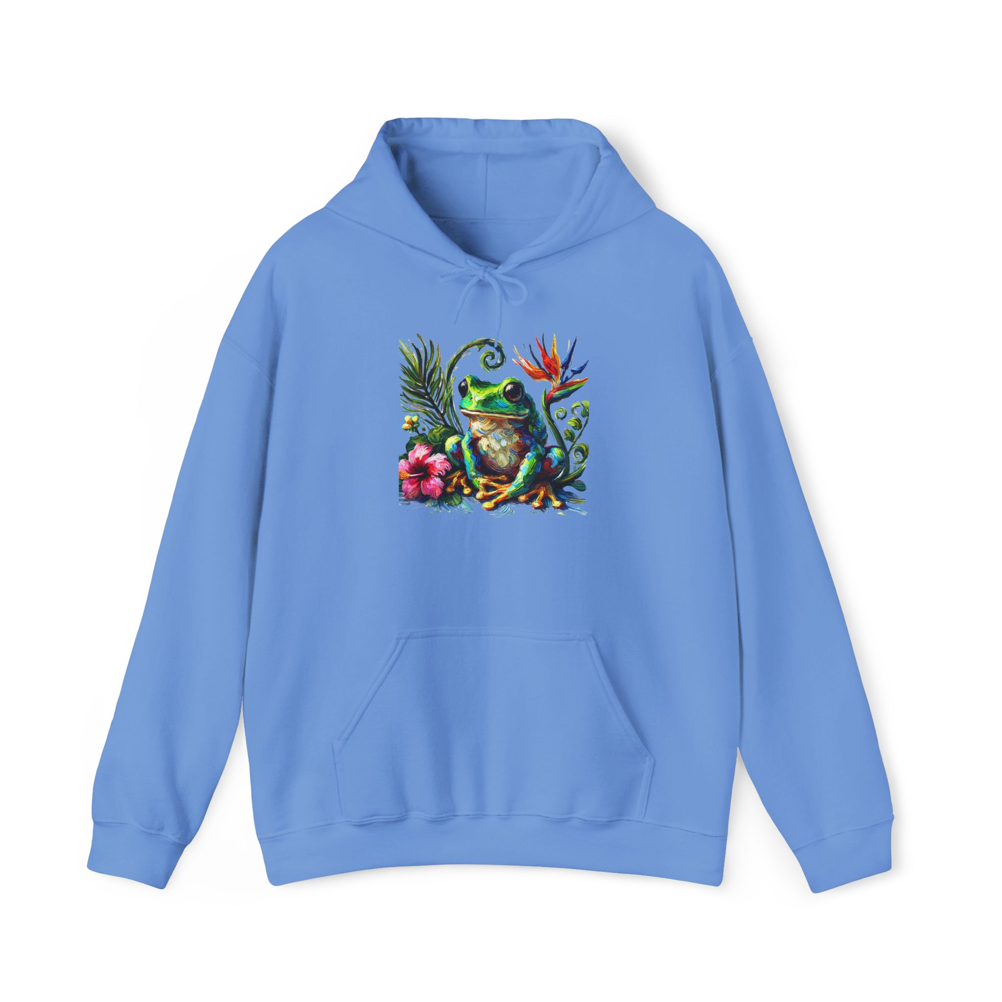 Frog Hoodie – Boho Frog sweatshirt – Tropical Sweatshirt nature print - Image 20