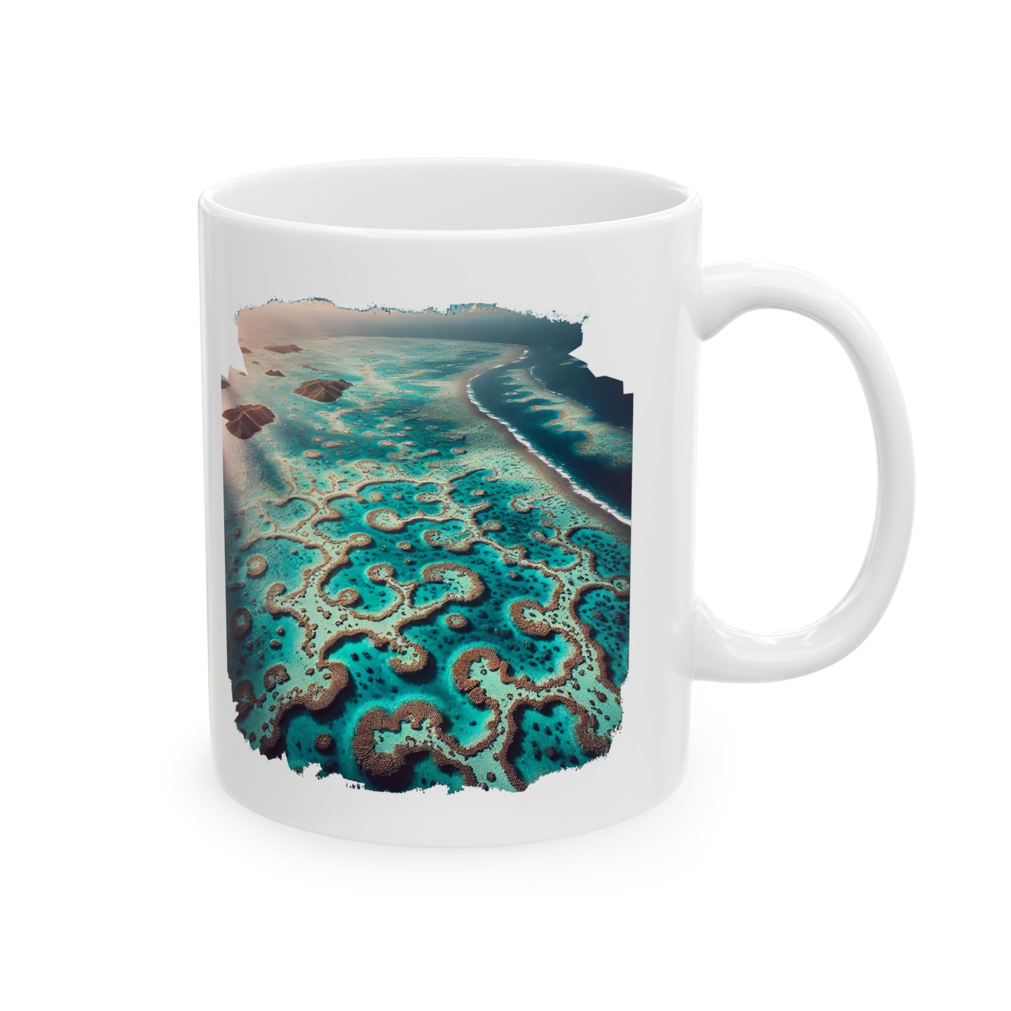 Cool mug Landscape Great Barrier reef office mug nature australia gift coffee cup tea accessory