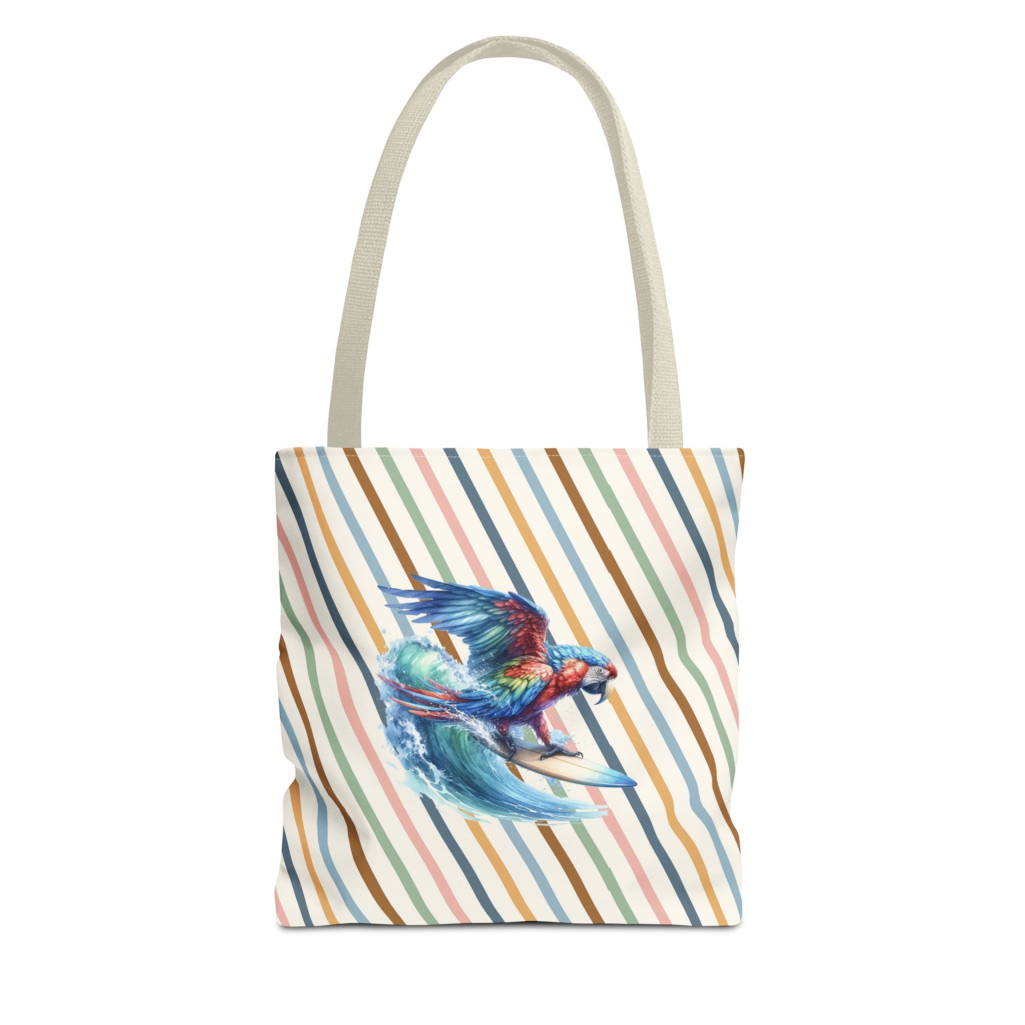 Parrot funny tote bag surf cute tote bag boho Bird surfer canvas tote bag gift for her free spirit shoulder bag cool handbag – Image 19