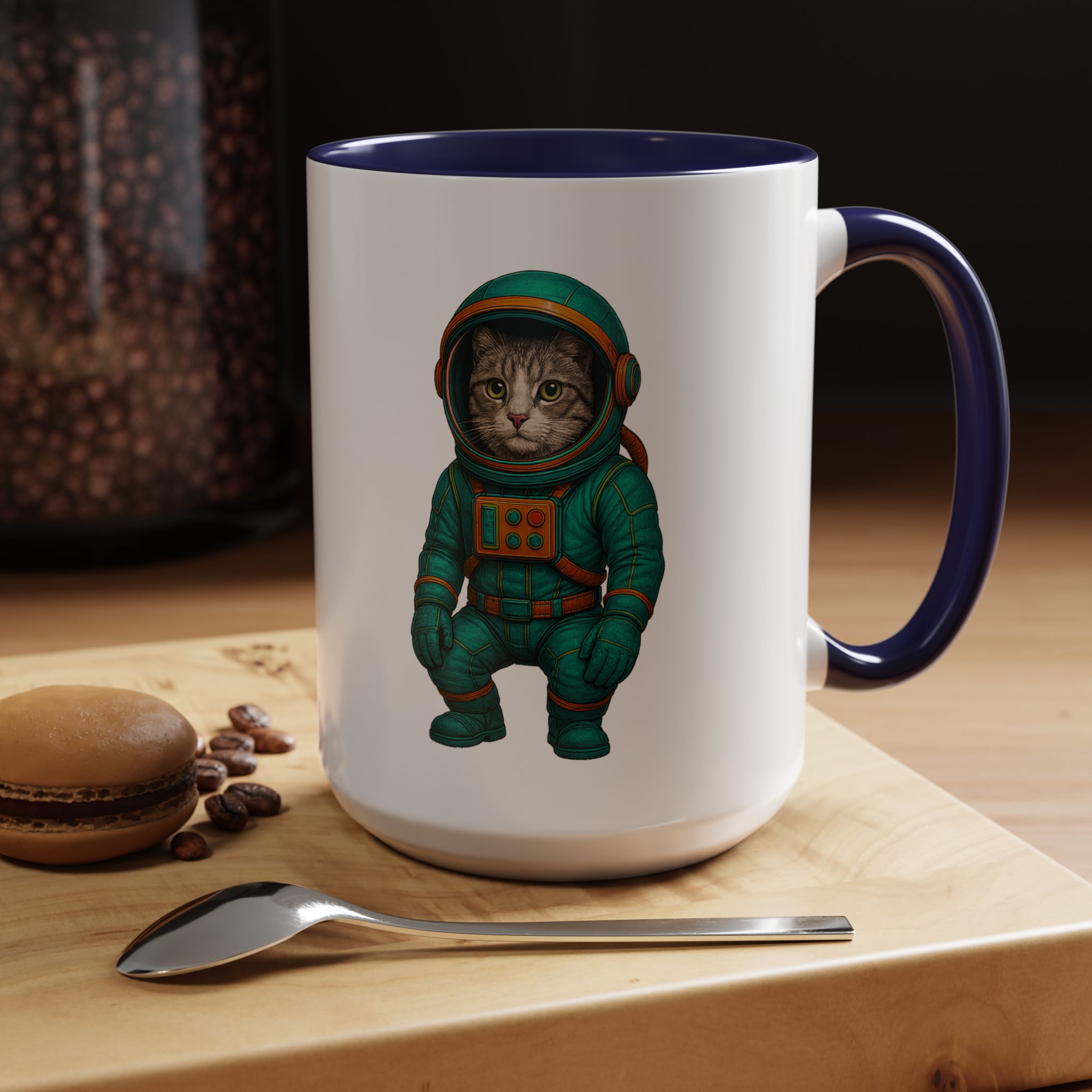 Coffee Mug funny Cat lover boho Mug Cat astronaut tea cup pet unique accessory kitten gift for her - Imagen 27