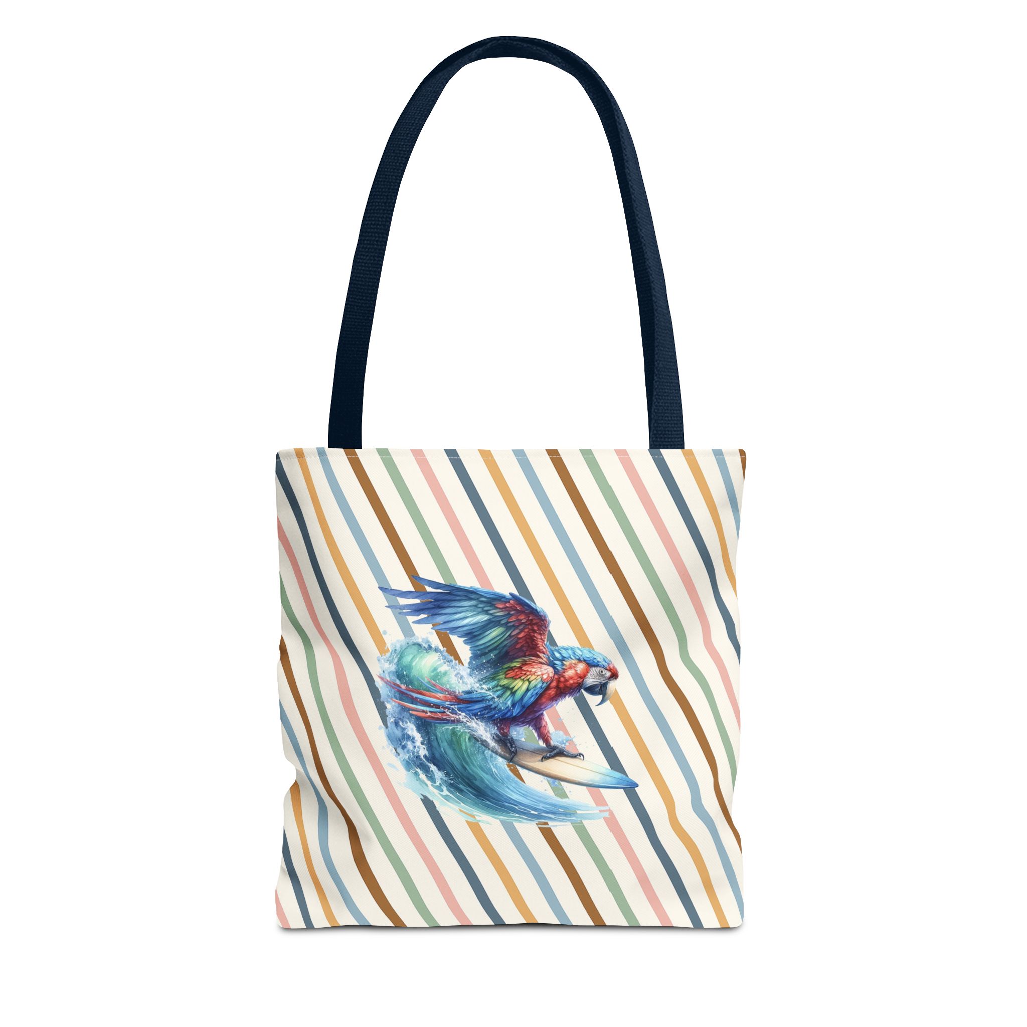 Parrot funny tote bag surf cute tote bag boho Bird surfer canvas tote bag gift for her free spirit shoulder bag cool handbag – Image 25