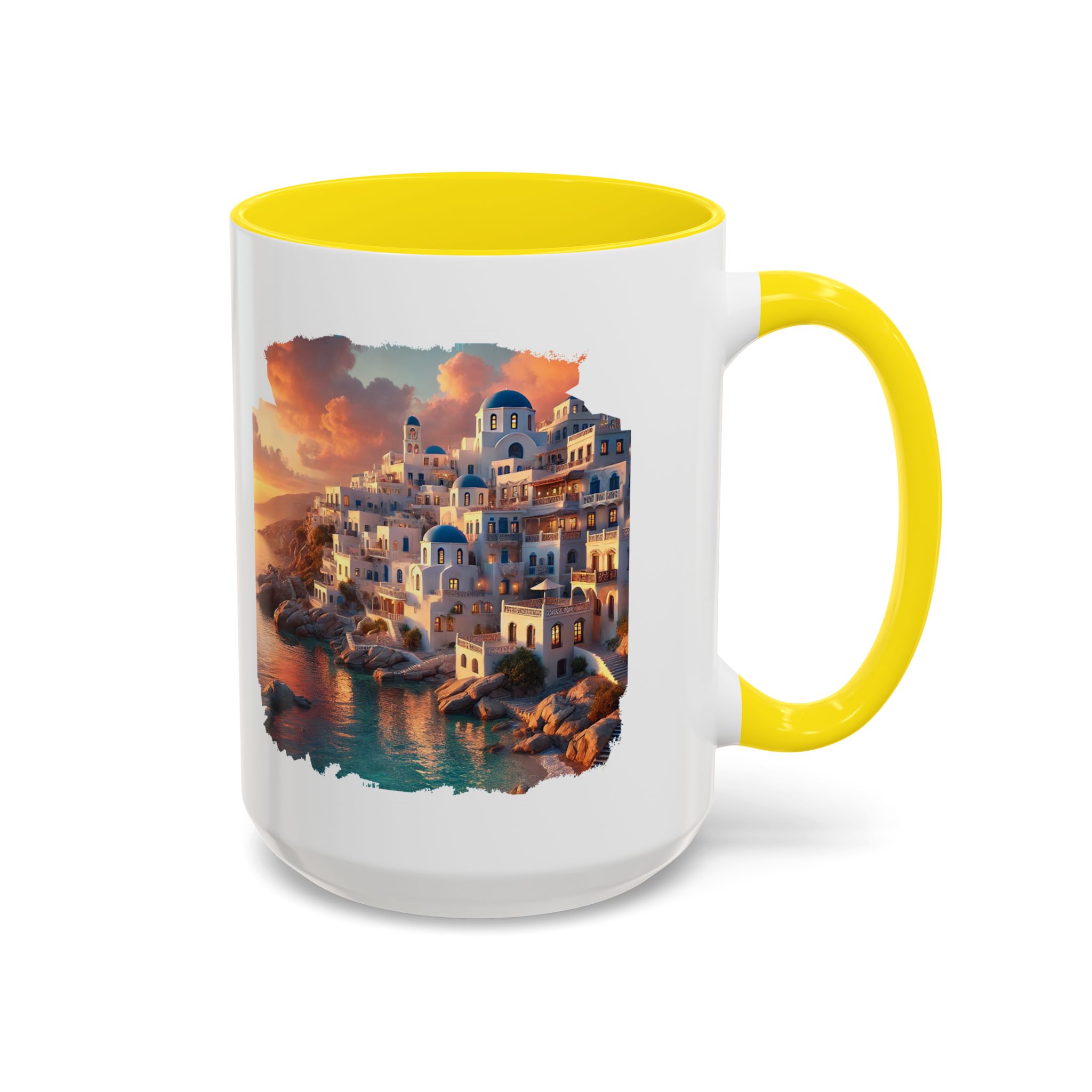 Office mug landscape Santorini caldera office mug nature print greece boho gift coffee cup tea accessory unique - Image 61