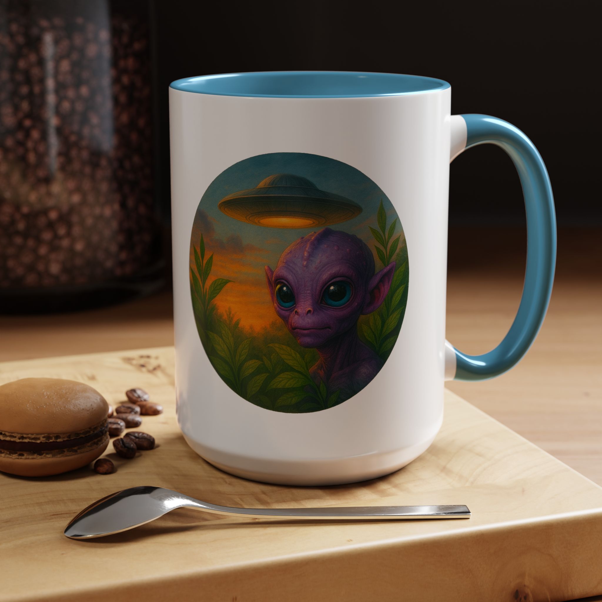 Alien mug and cup extraterrestrial whale fantasy funny vintage graphic oversized womens design - Image 43