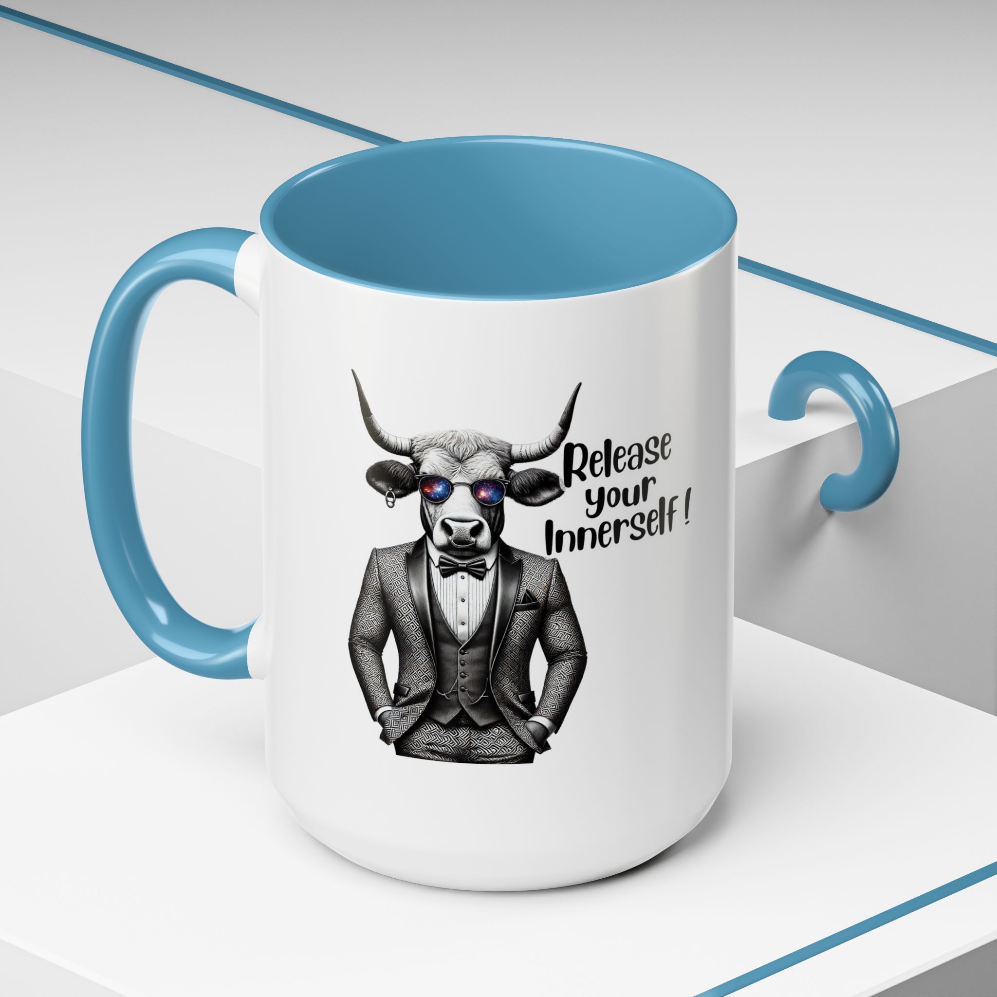 Coffee mug funny motivational gift for her cute cup tea lover cool boho mug office accessory self confidence design bull – Image 40