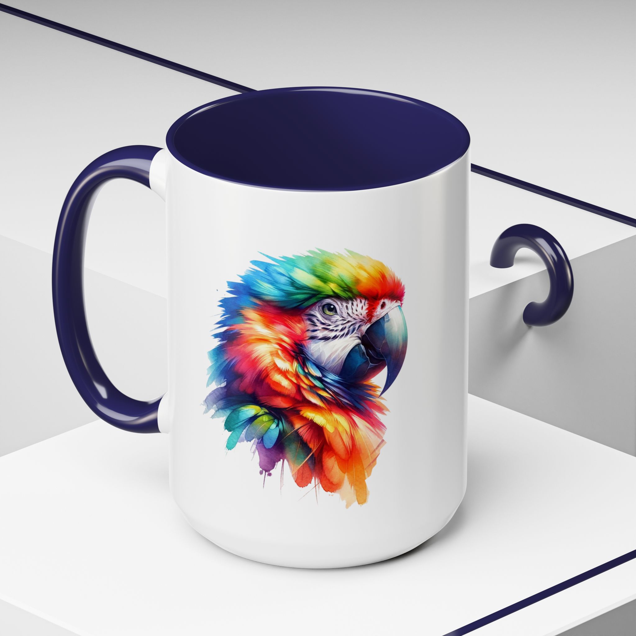 Parrot Mug vivid colors bird lover Cup parrot print cool print nature lover accessory stylish print - Imagen 24