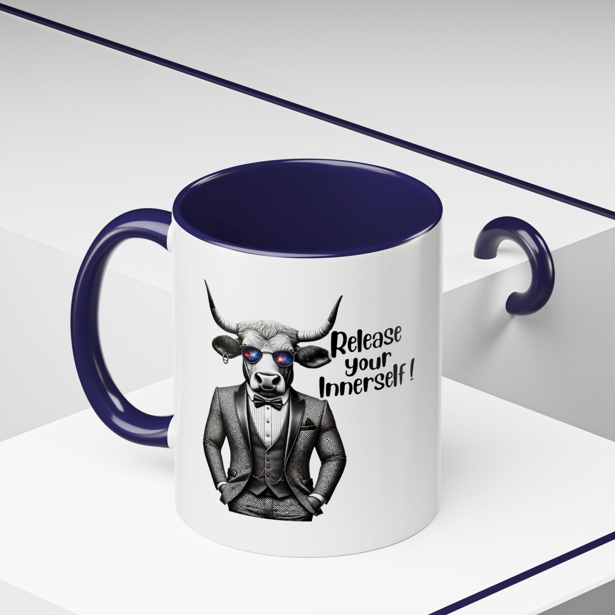 Coffee mug funny motivational gift for her cute cup tea lover cool boho mug office accessory self confidence design bull – Image 8