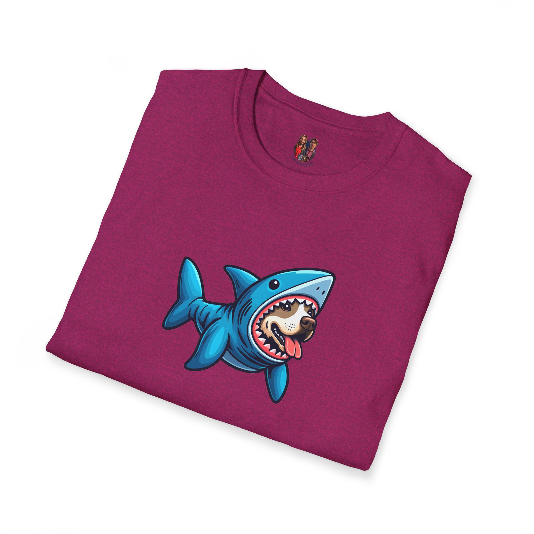 Funny tshirt shark graphic tee Dog Shark costume comfy shirt unisex puppy print pet lover dog apparel cool outfit - Image 15