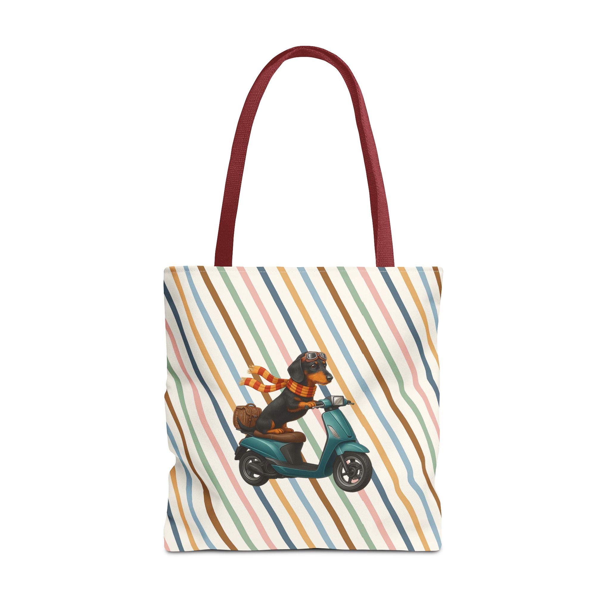 Dachshund canvas tote bag scooter funny shoulder bag dog cute tote bag cool gift for her pet lover purse puppy print cool handbag - Image 11