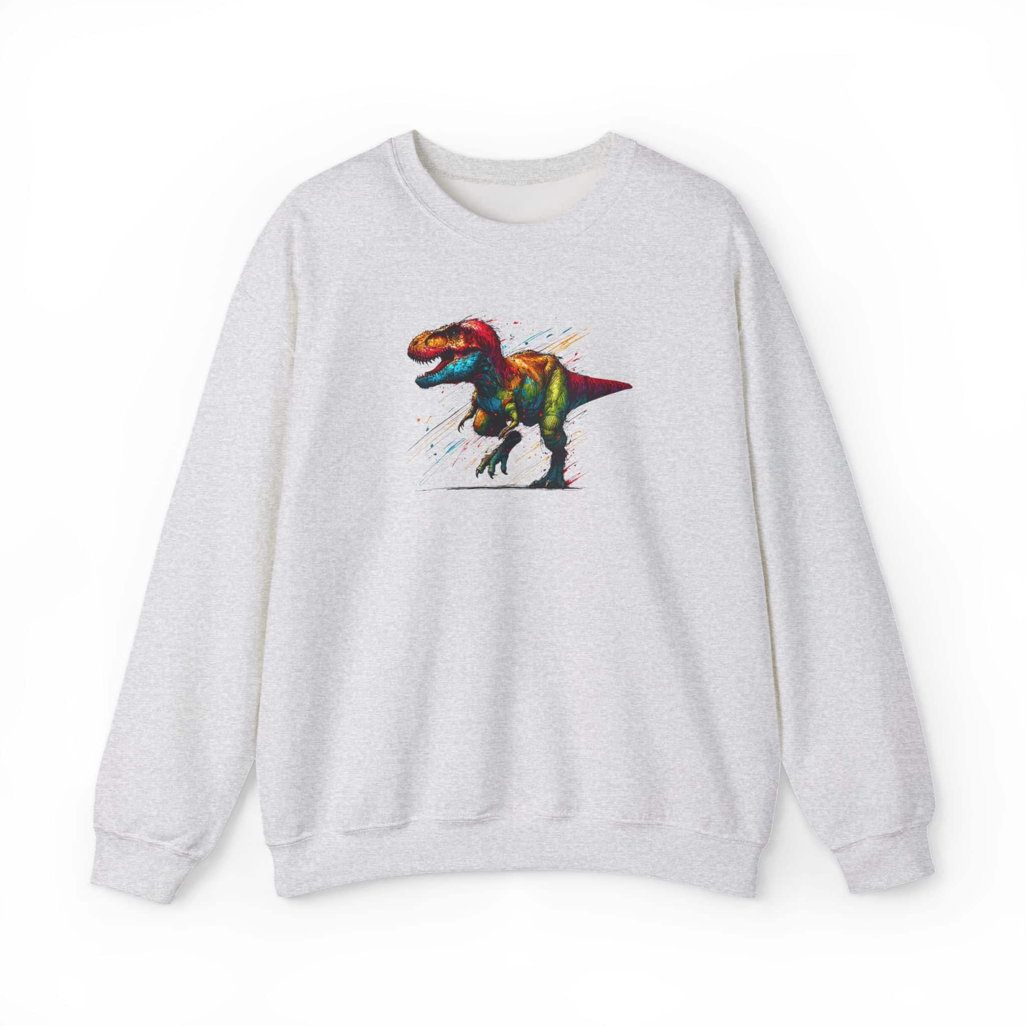 Jurassic sweatshirt – Dino sweatshirt – Triceratops sweater dinosaur print - Image 6
