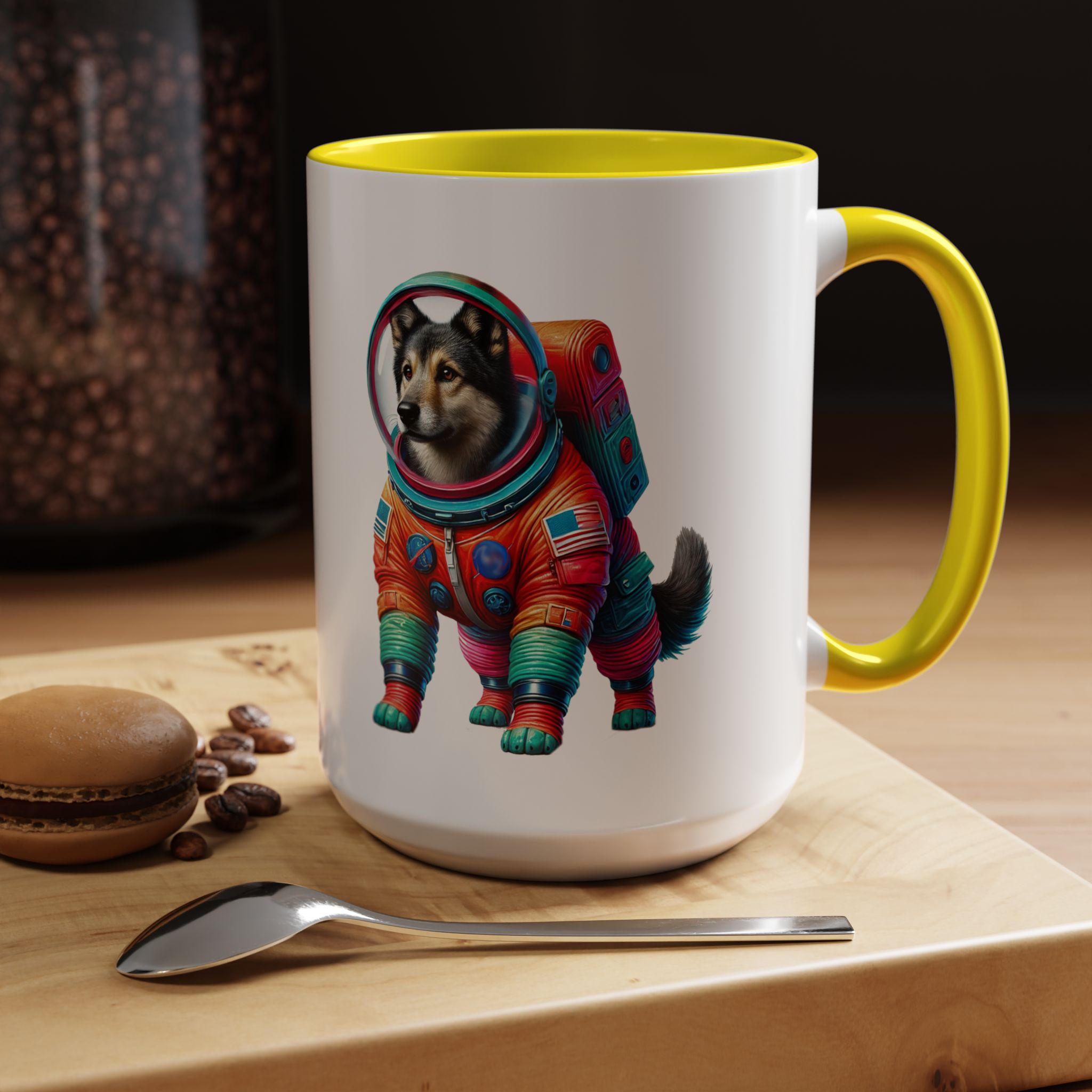 Office mug Dog Outerspace coffee cup Dachshund astronaut tea lover boho gift for her pet accessory puppy - Image 63