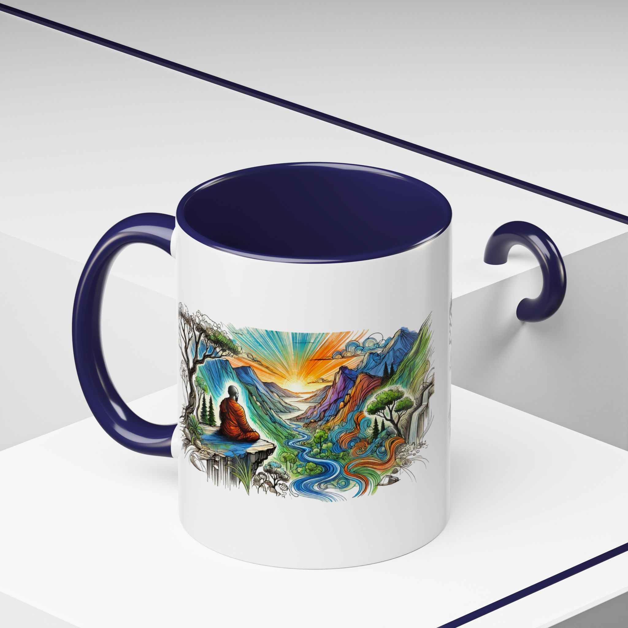 Unique mug Free spirit Tea Cup buddhism accessory Meditation Mug vintage mug yoga gift for her buddha design - Image 12