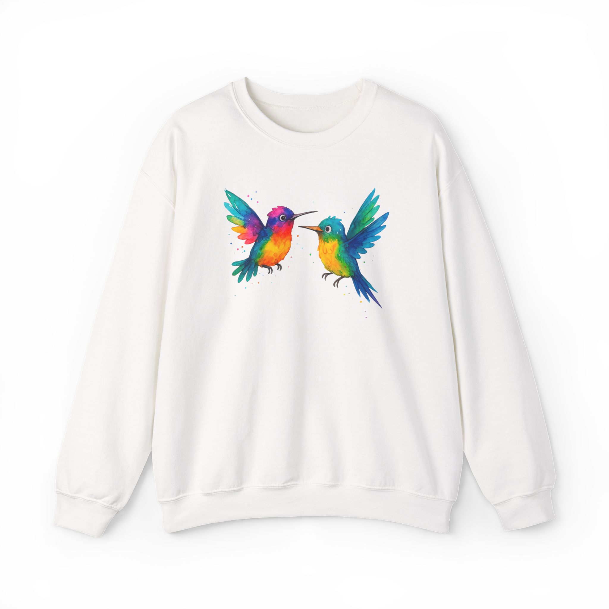 Colibri sweatshirt – Cute Bird sweatshirt – humming Bird sweater nature print - Image 4