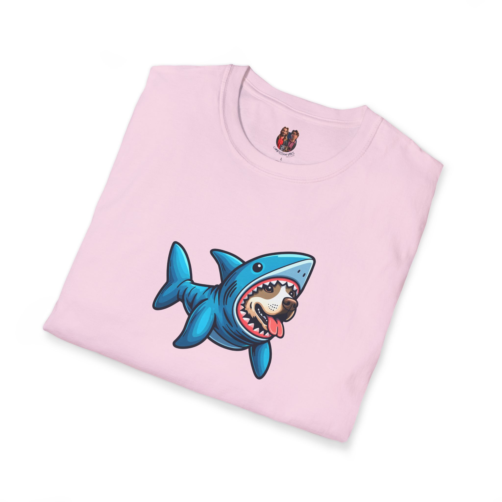 Funny tshirt shark graphic tee Dog Shark costume comfy shirt unisex puppy print pet lover dog apparel cool outfit - Image 29
