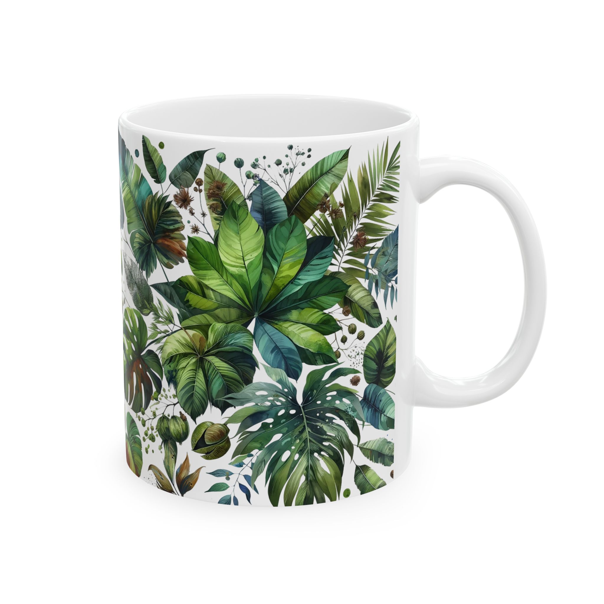 Tea cup Nature cute mug office coffee lover gift for her cool accessory unique mug boho design
