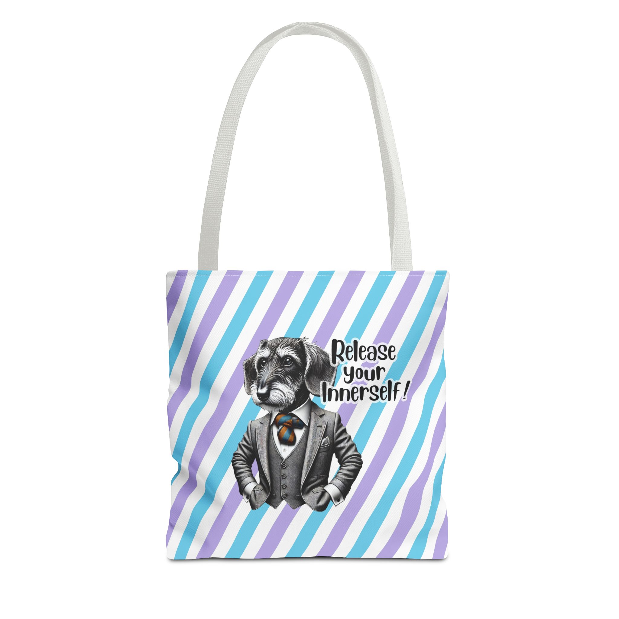Canvas tote bag Funny tote bag Motivational vintage bag dog design cute tote bag for self confidence shoulder bag – Image 13