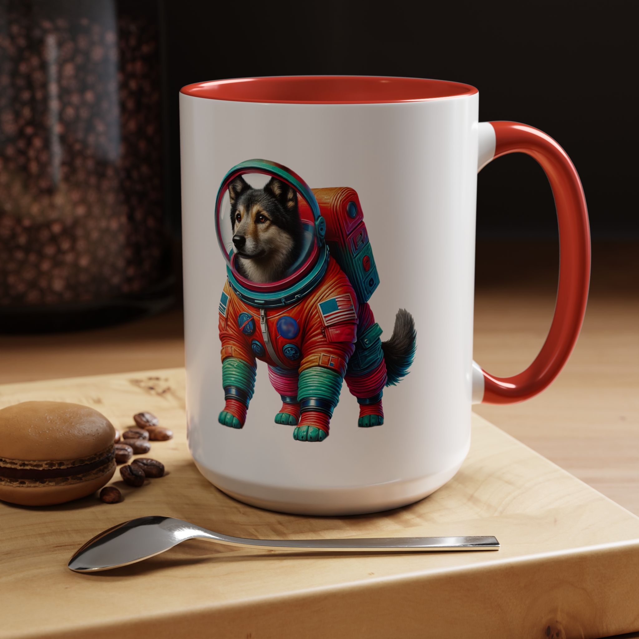 Office mug Dog Outerspace coffee cup Dachshund astronaut tea lover boho gift for her pet accessory puppy - Image 35