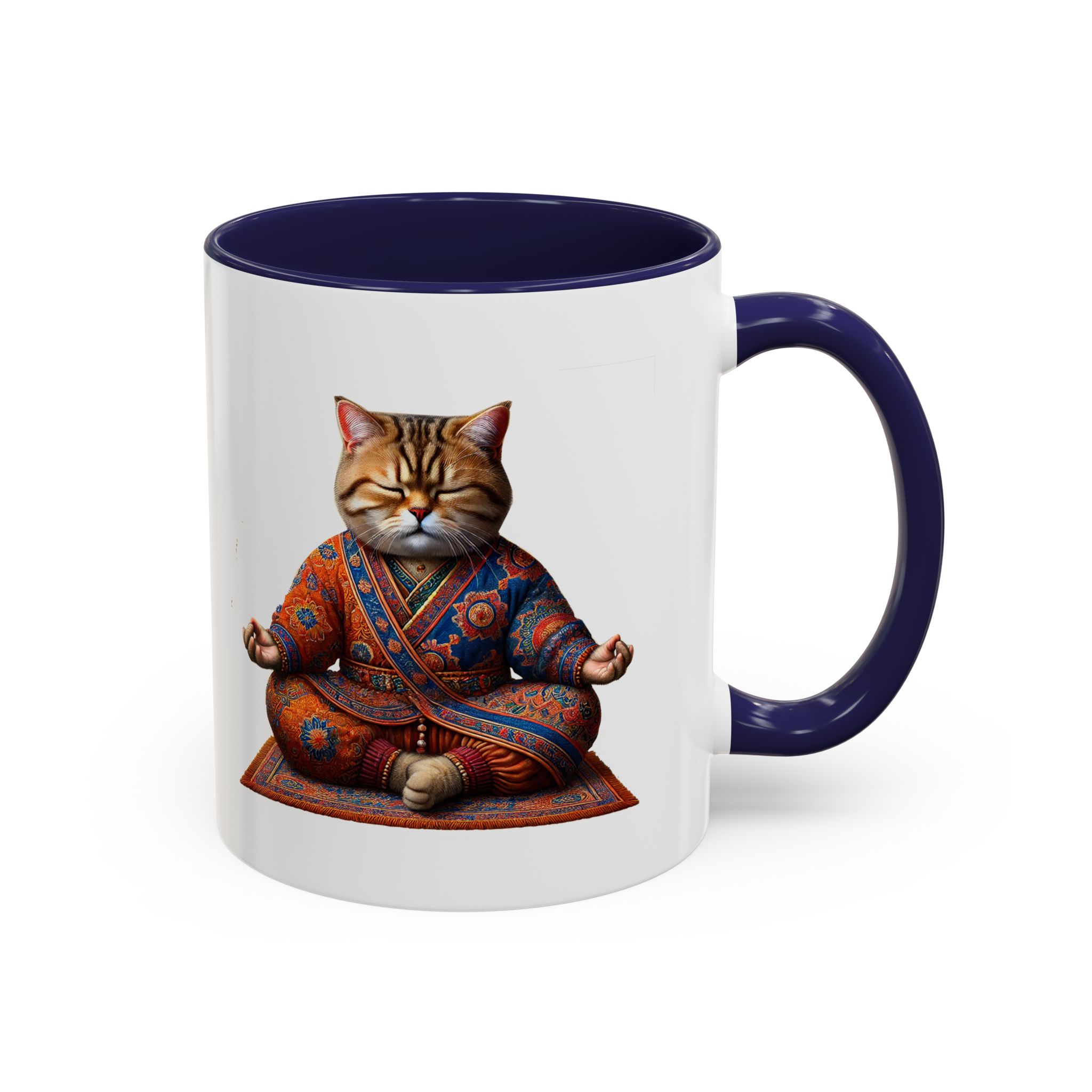 Office Mug cat lover yoga gift for mom Tea cup coffee Mug meditation accessory mindfulness pet design - Image 9