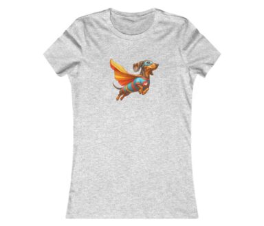 Dachshund Superhero Graphic T-Shirt