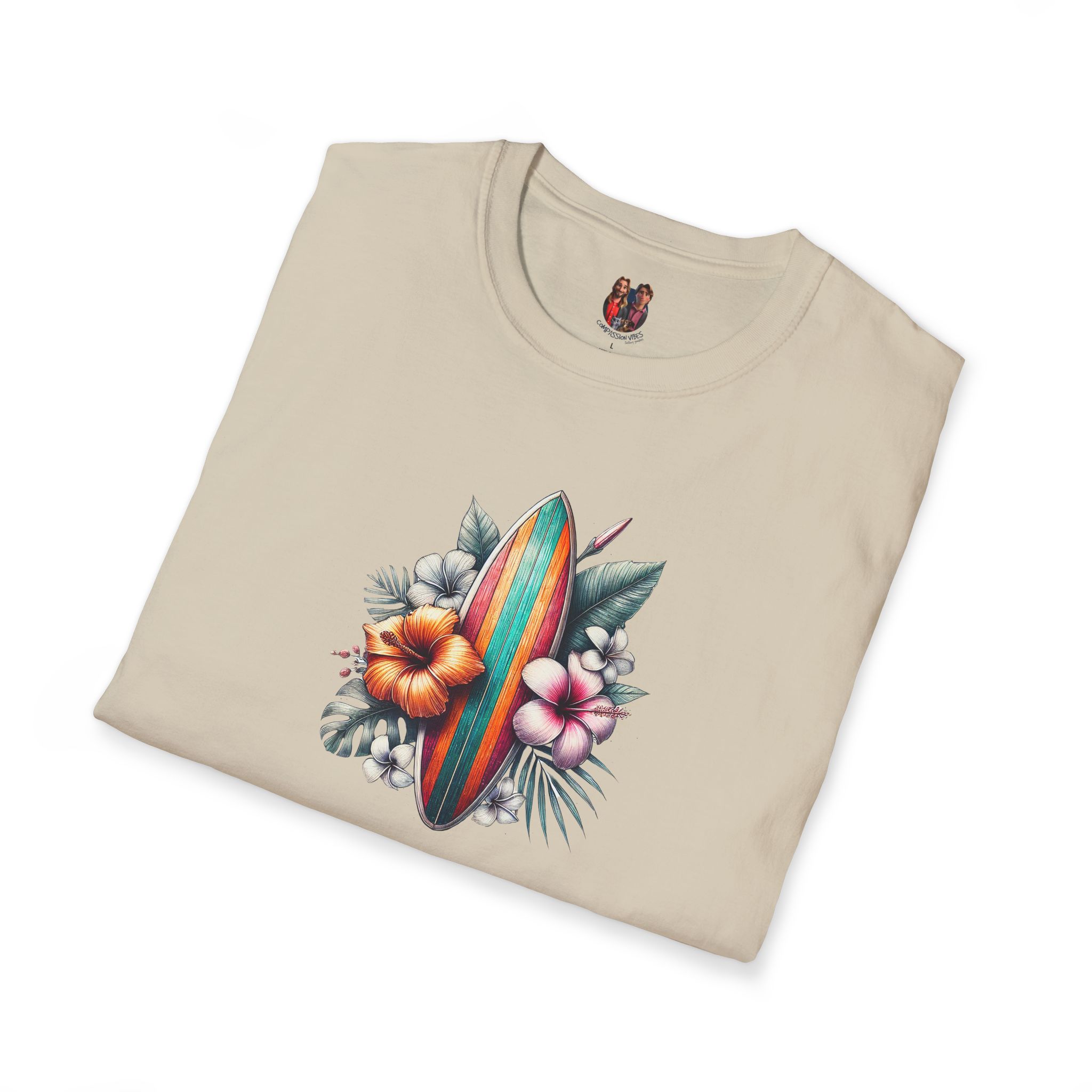 Hawaii Tropical tshirt - Island Nature Graphic - Vacation Style Tee - Image 7