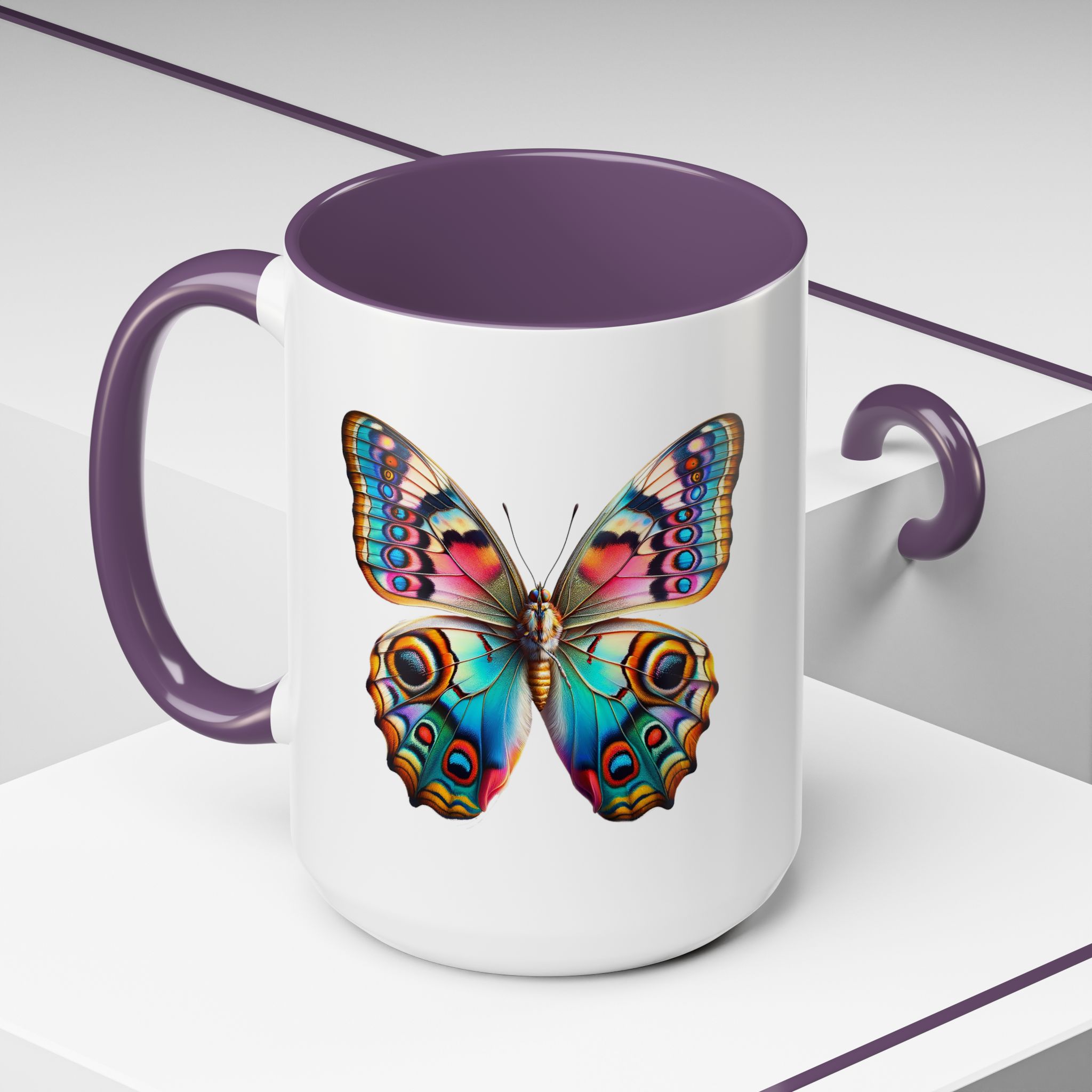 Coffee mug Butterfly unique cup boho gift for her office accessory cute mug nature design - Imagen 60