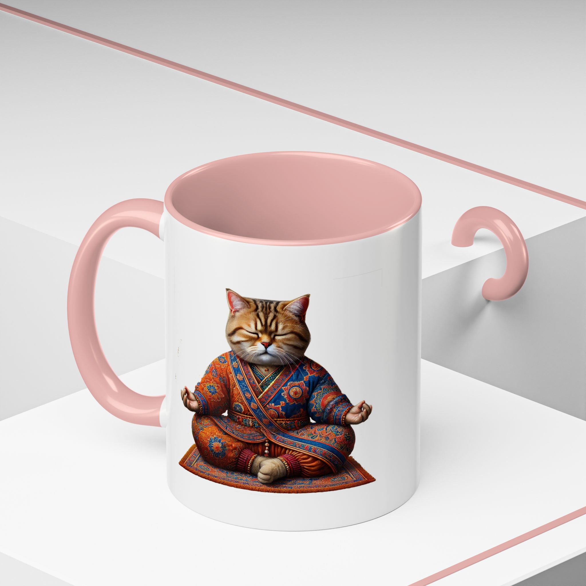 Office Mug cat lover yoga gift for mom Tea cup coffee Mug meditation accessory mindfulness pet design - Image 16