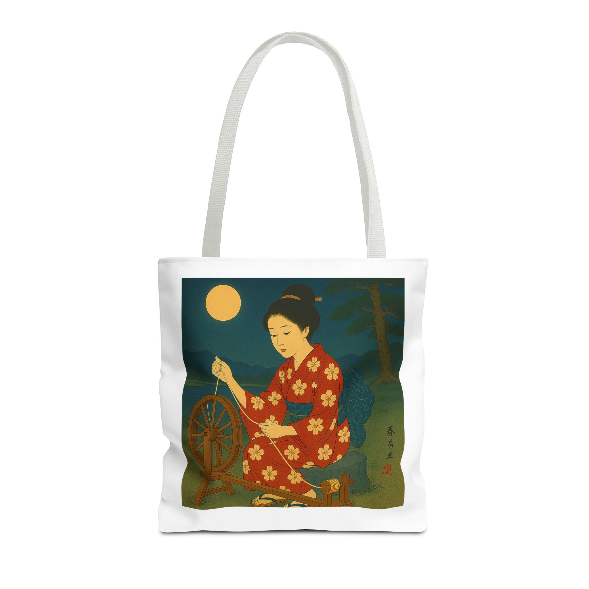 Japan shopping bag retro artistic illustration with unique graphics - Image 15